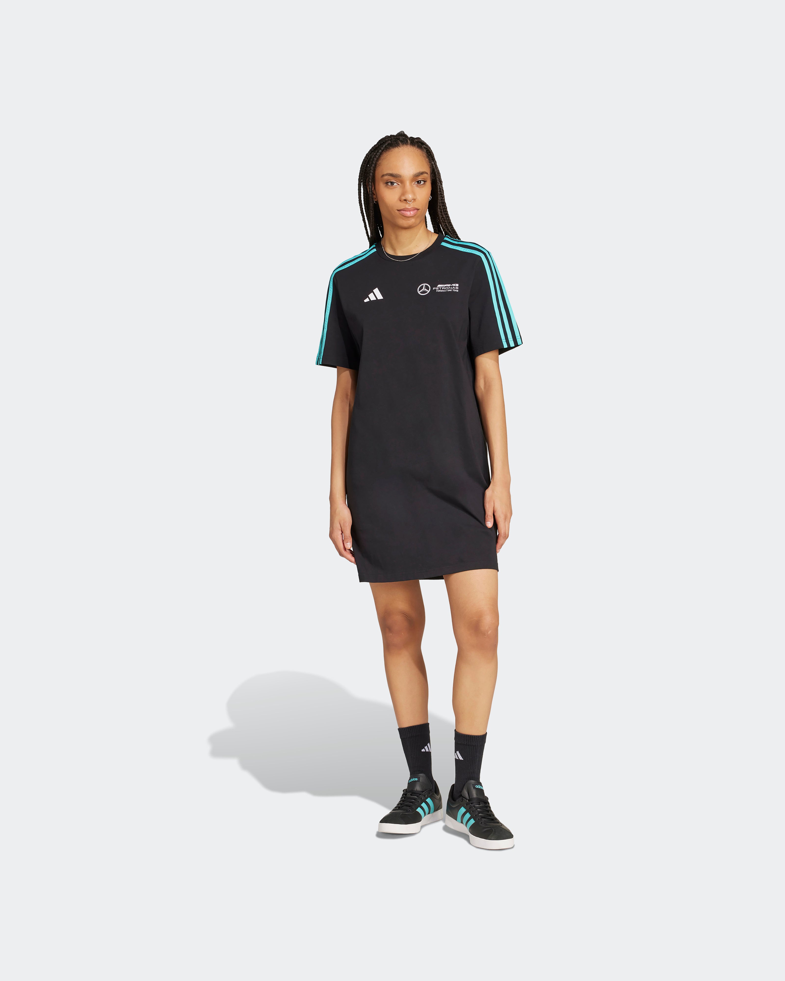 Womens DNA Tee Dress Black | Official Mercedes-AMG PETRONAS F1 Team Store Womens DNA Tee Dress Black | Official Mercedes-AMG PETRONAS F1 Team Store