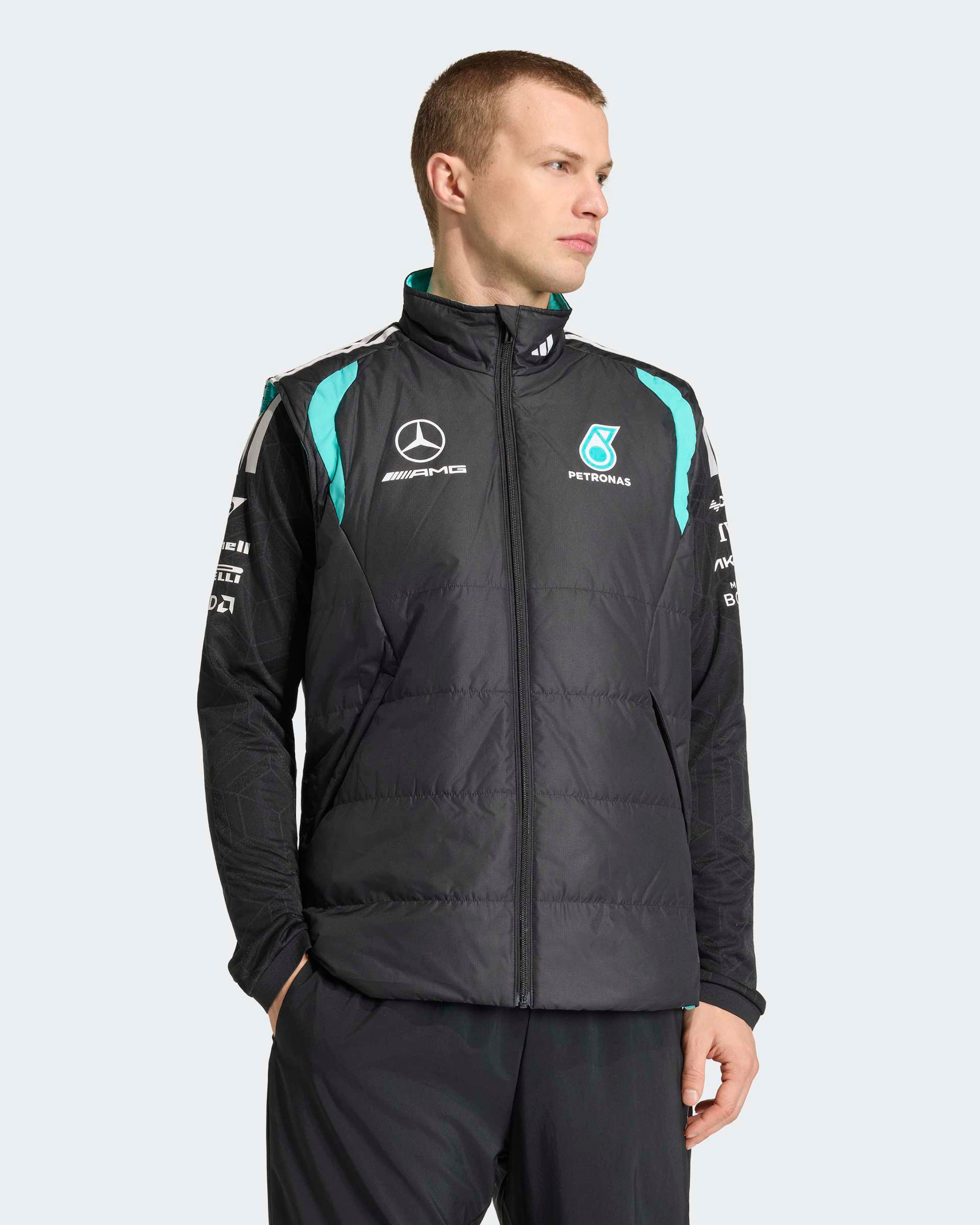 Titleist × Mercedes-Benz ネイビー ダウンジャケット 81peMeHnRZL._AC_UF350,