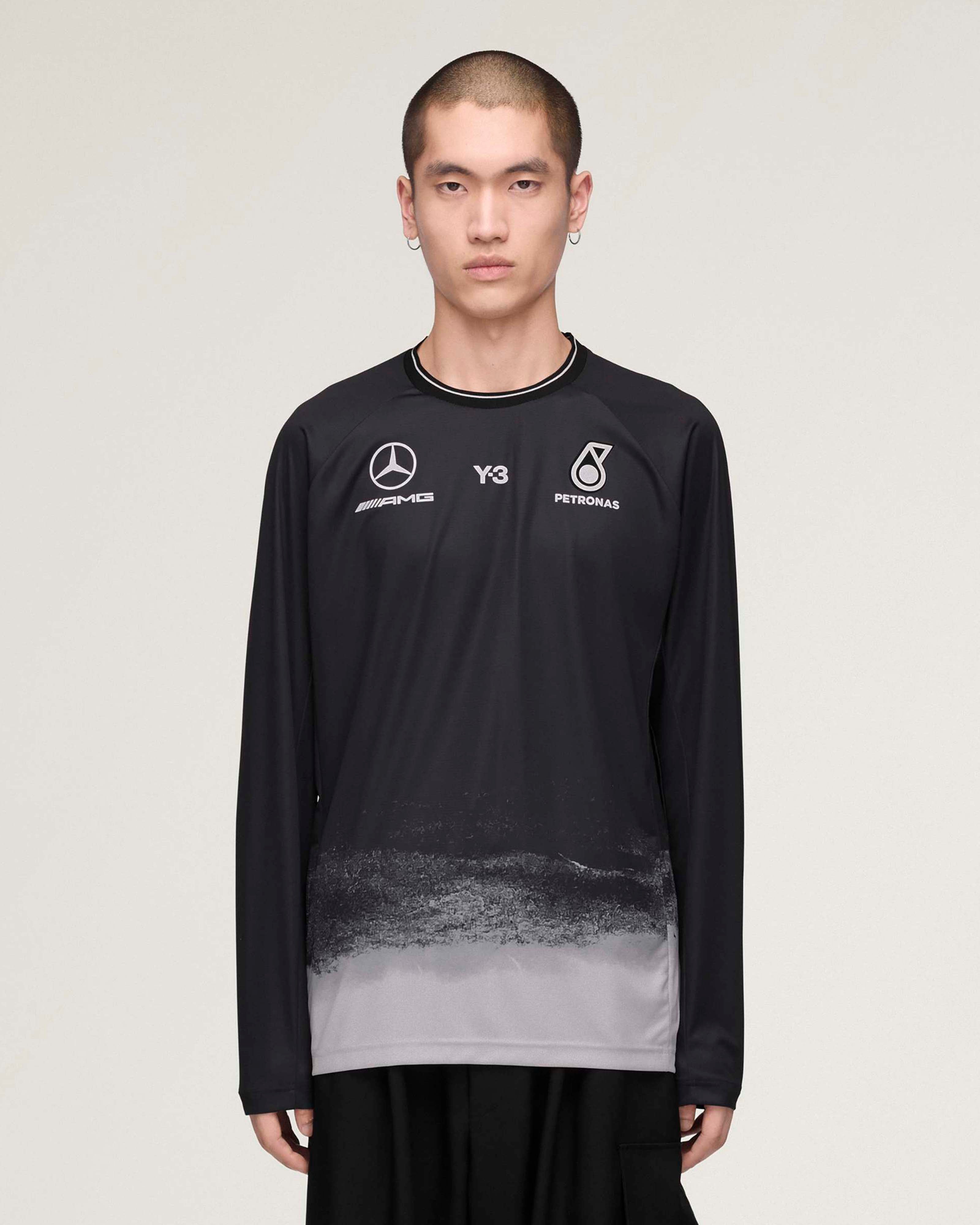 Titleist セーター Mercedes Y-3 Long-Sleeve Mechanics Tee - Black | Mercedes-AMG PETRONAS F1