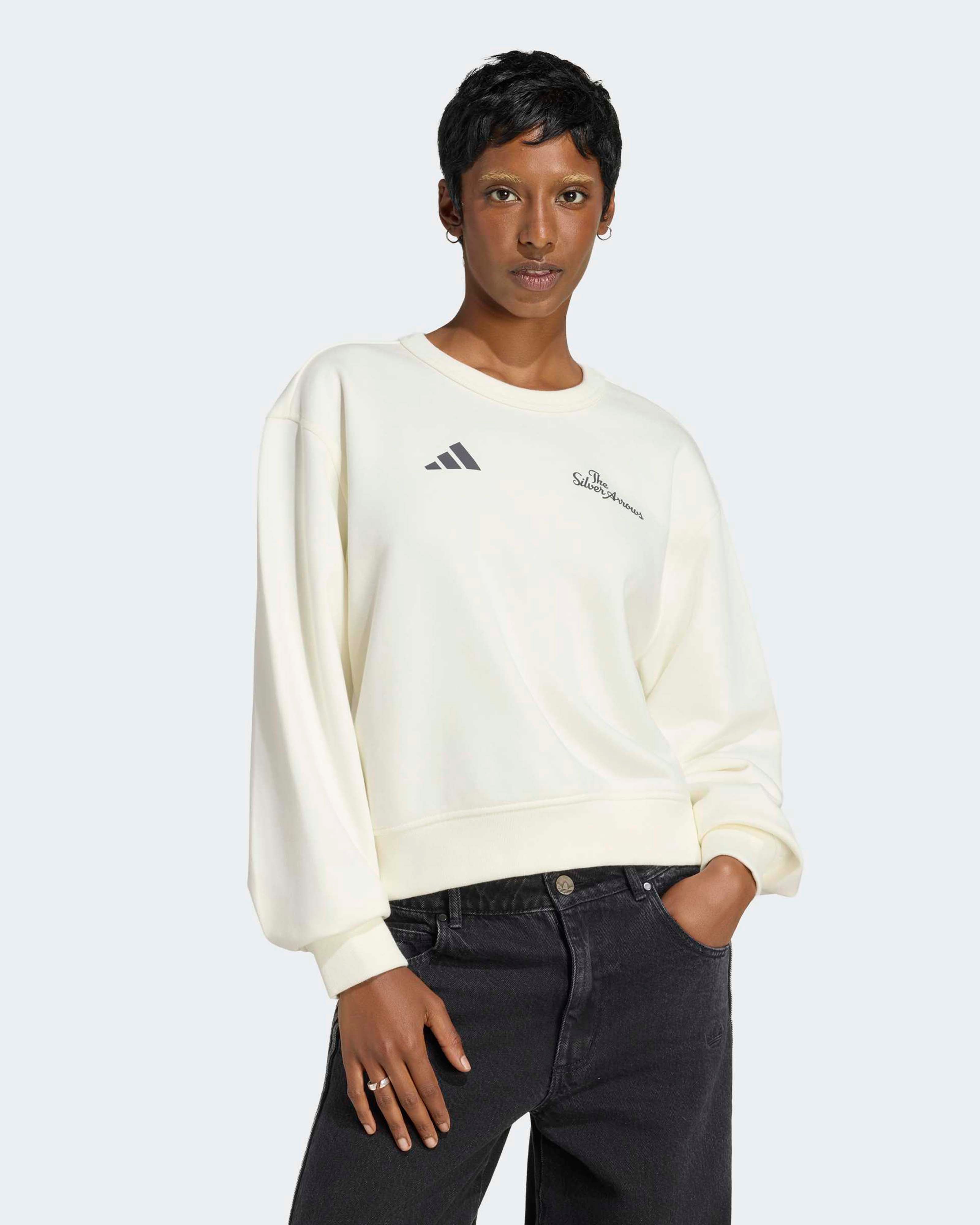 Women's Silver Arrows 1955 Sweat Top - Off White | Mercedes-AMG