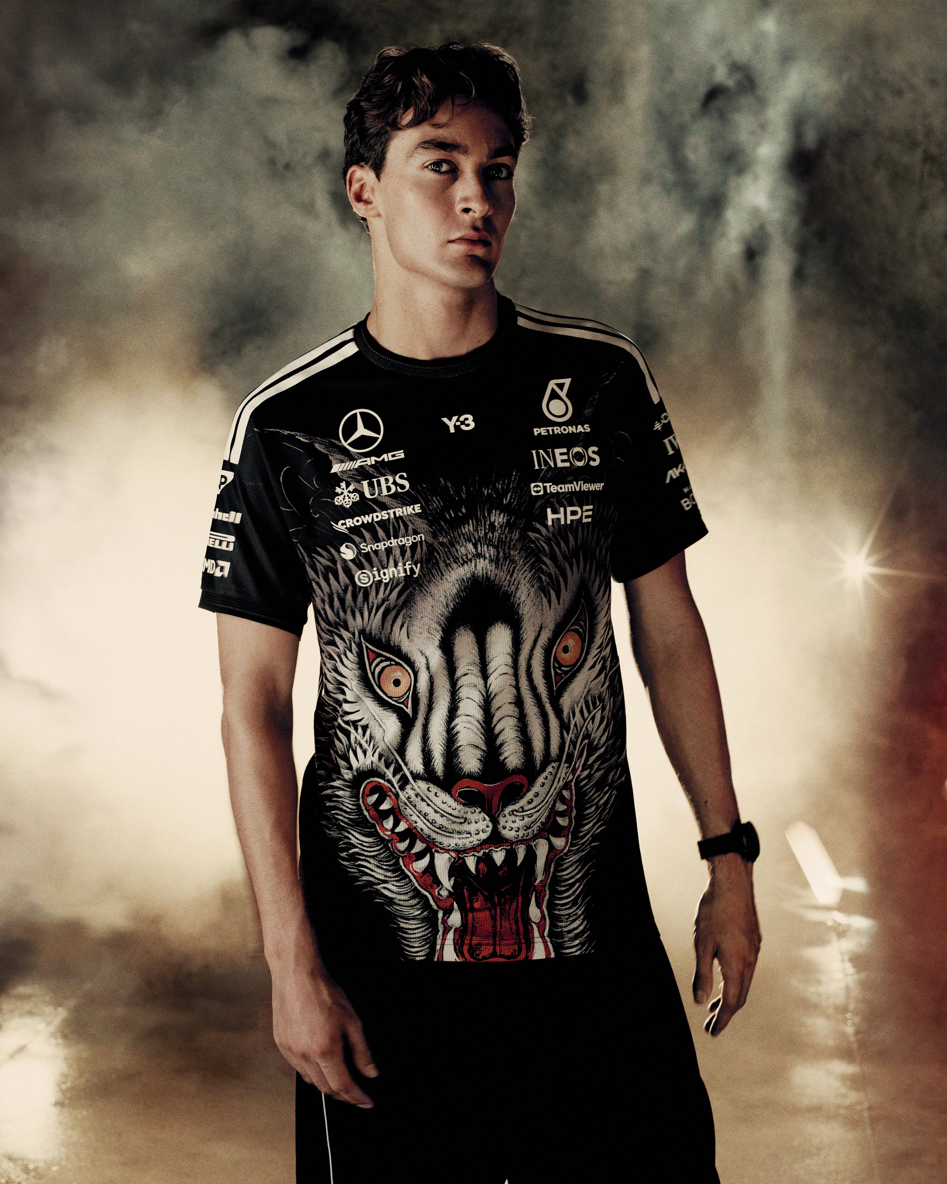 Mercedes-AMG PETRONAS F1 Team Y-3 Driver Tee - Black | Official