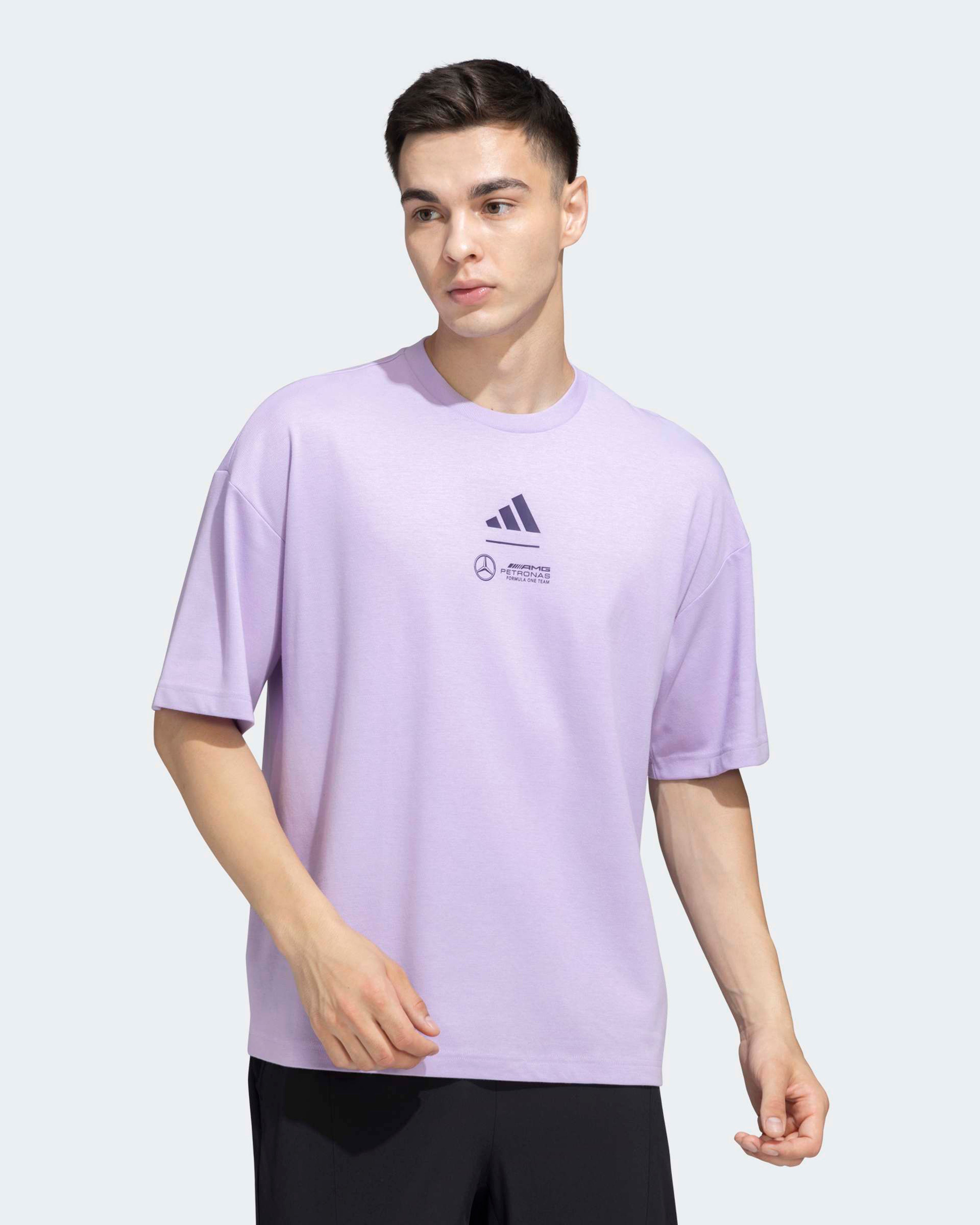 Mens Premium Woven T-shirt Purple | Official Mercedes-AMG PETRONAS