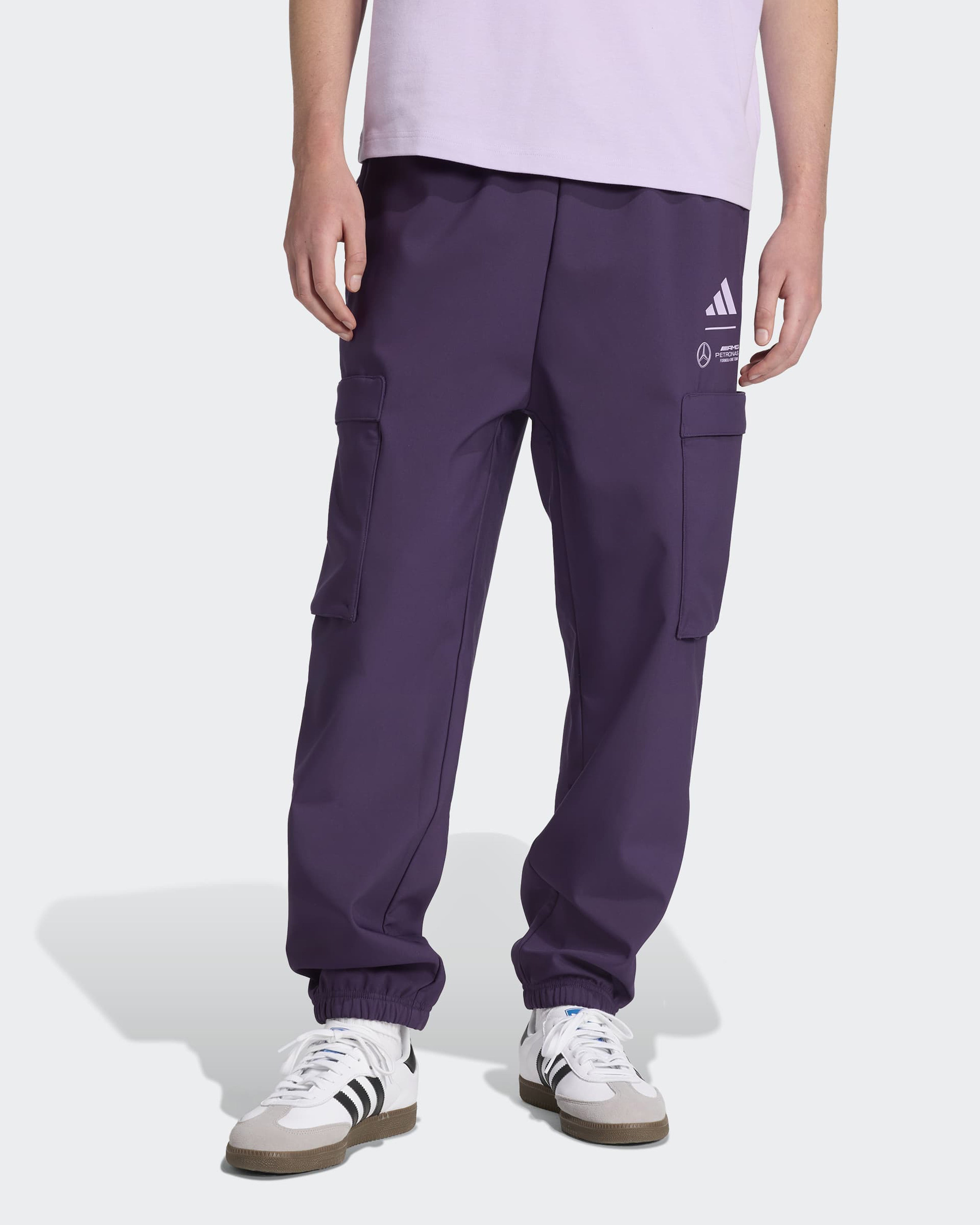 Mens Premium Woven Joggers Dark Purple | Official Mercedes-AMG