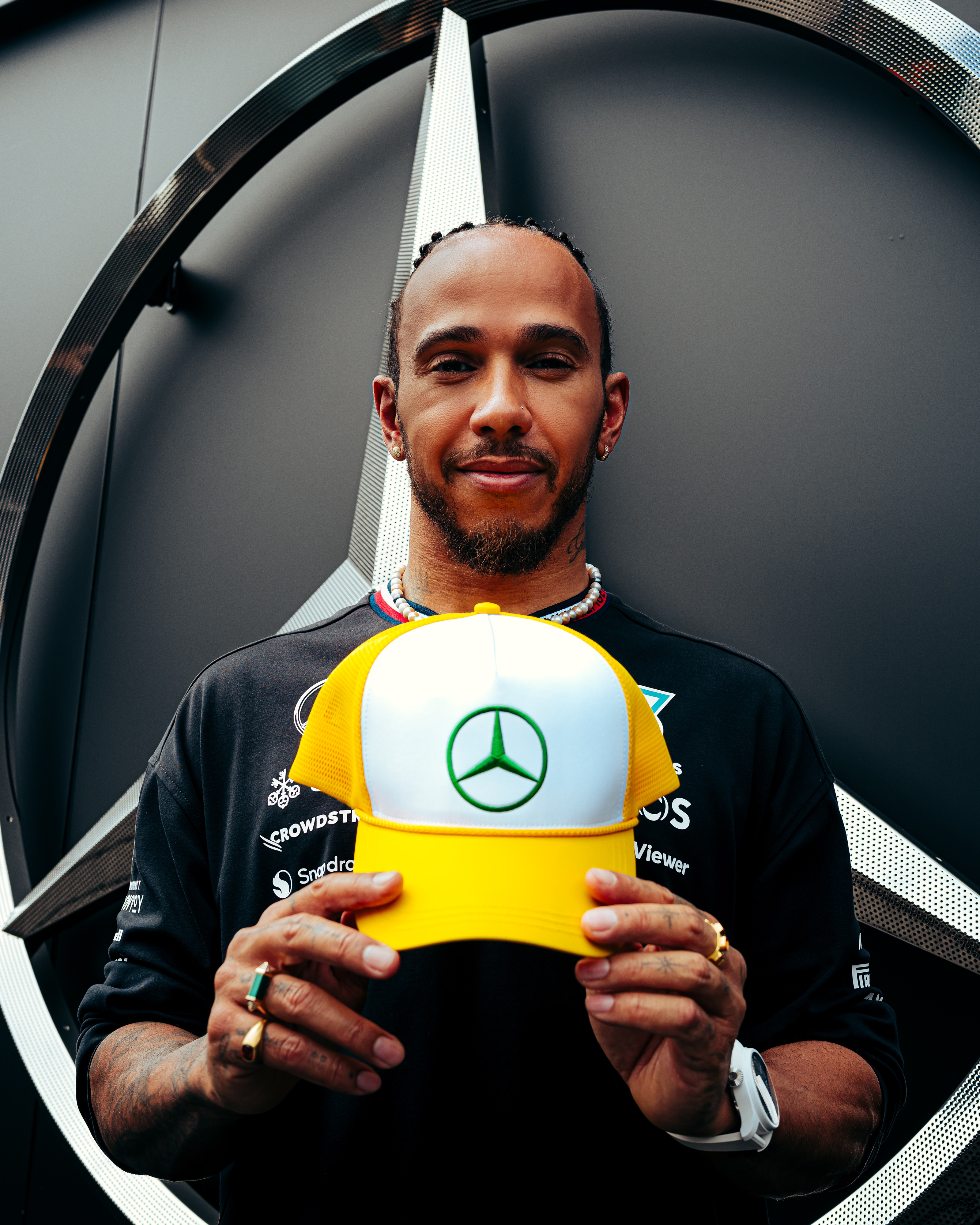 Lewis Hamilton Special Edition Silverstone Cap Yellow