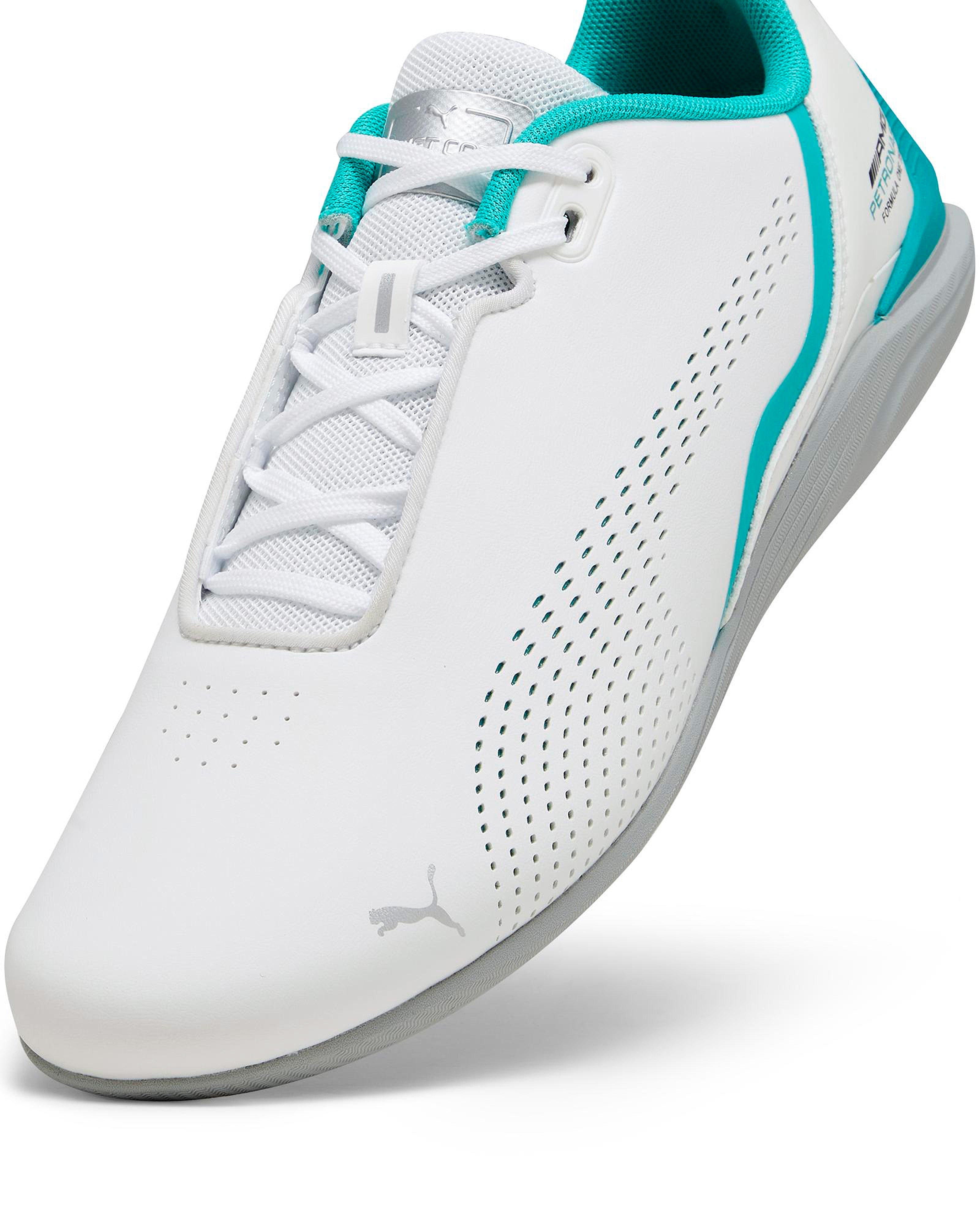 Mens Puma Drift Cat Decima Trainers White Official Mercedes-AMG