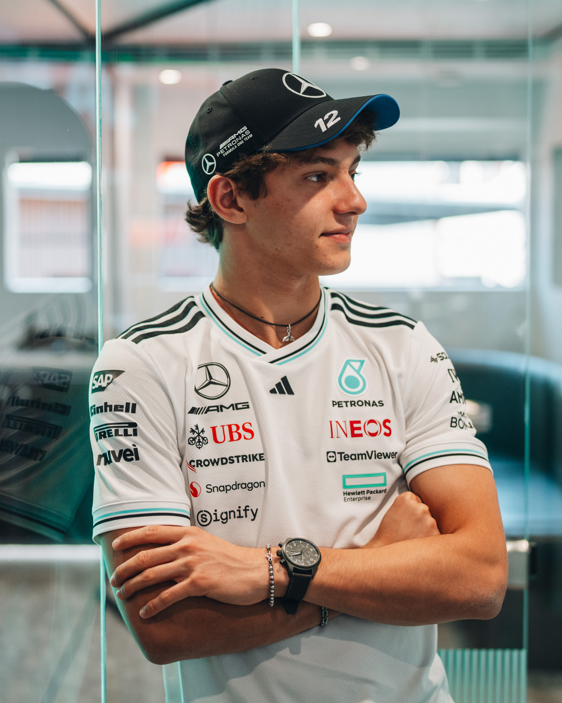 Mercedes AMG Petronas F1 Large Logo Baseball Cap Hat 2024