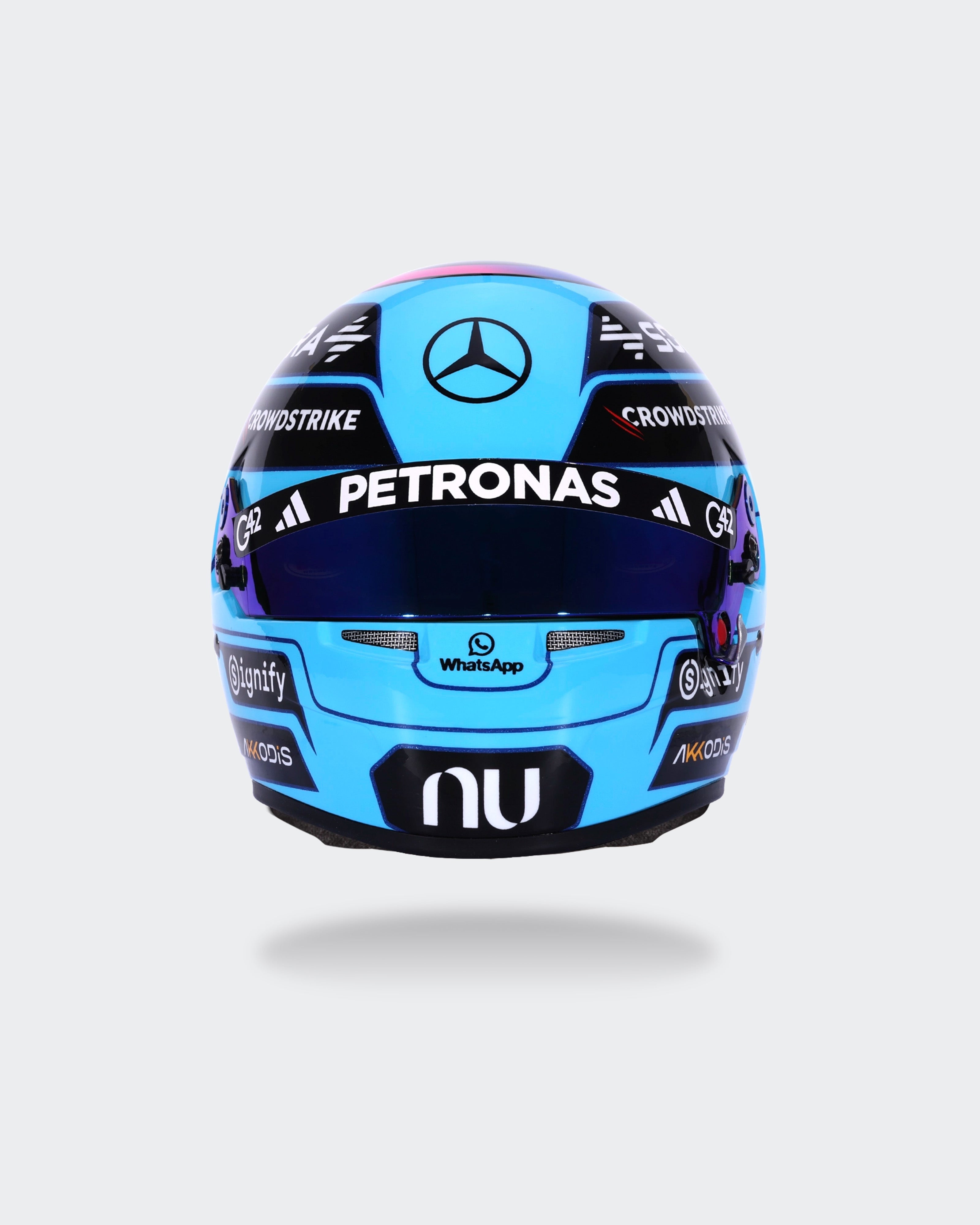 George Russell 2026 Mini Bell Helmet Replica 1:2