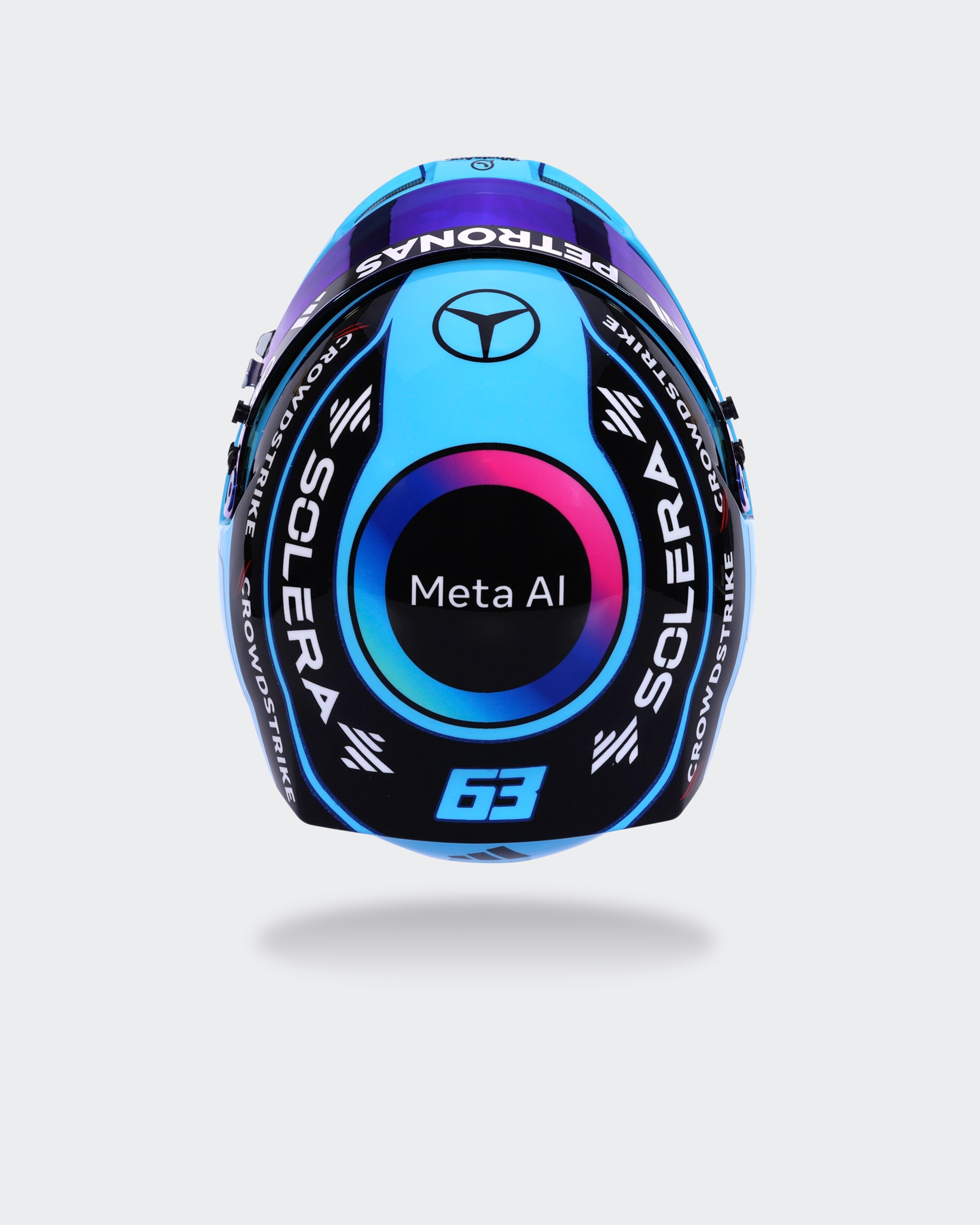 鈴鹿サーキットVIPグッズ フェラーリ フォーミュラ 1 クラブ ミニヘルメット George Russell 2026 Mini Bell Helmet Replica 1:2 | Mercedes-AMG