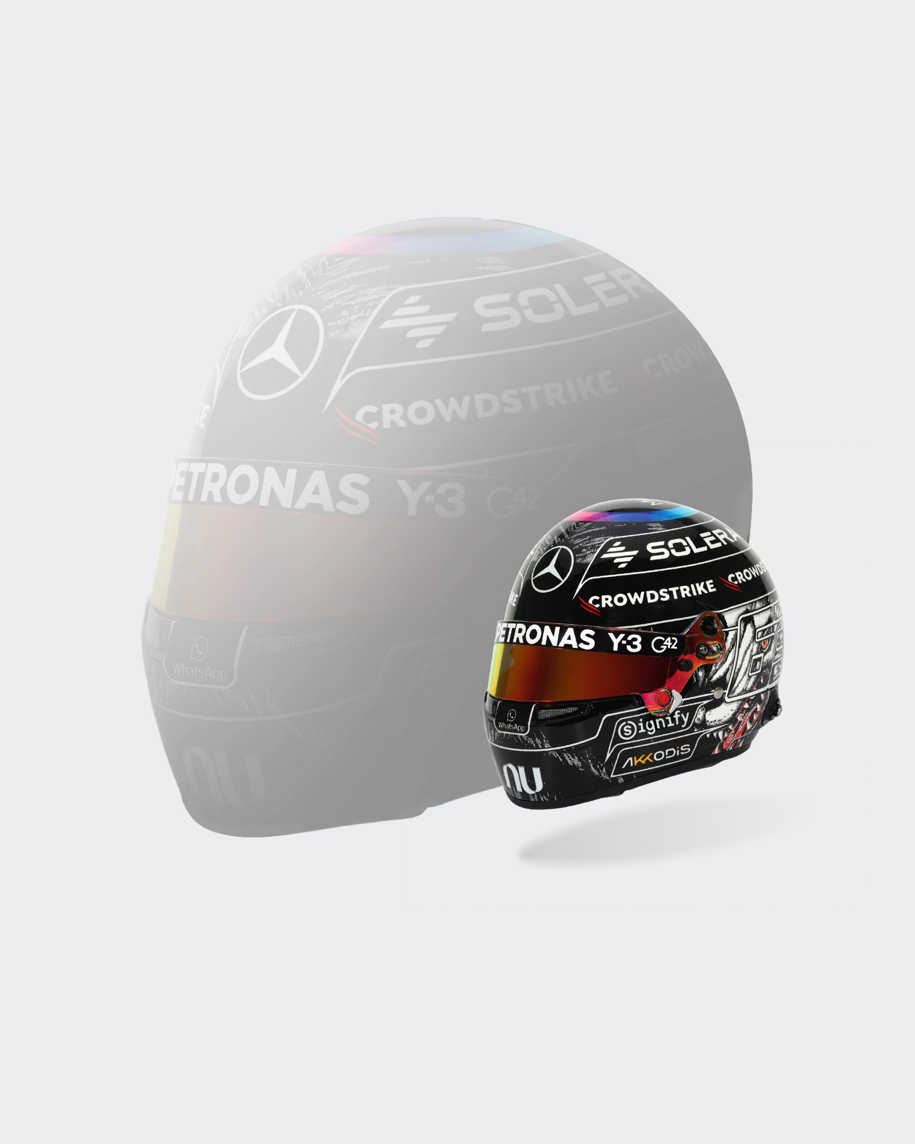 george white motorcycle helmets 2026 George Russell Mini Helmet 1:2 | Mercedes-AMG PETRONAS F1 Official Store