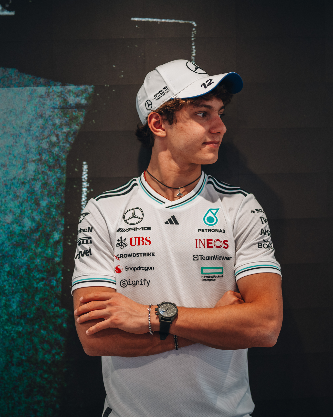 Kimi Antonelli 2025 Team Driver Cap White
