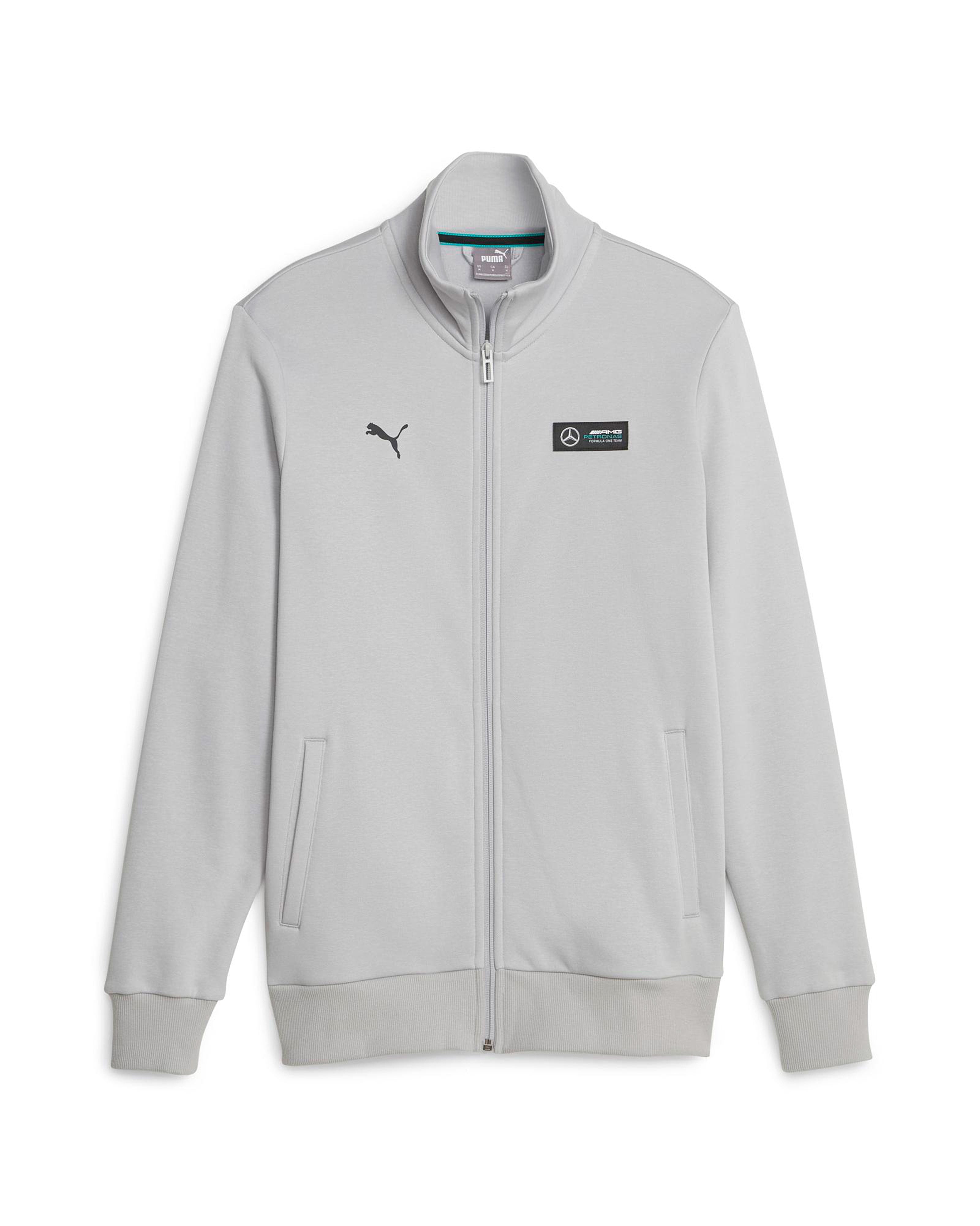 Mens Puma Essential Fleece Jacket Grey