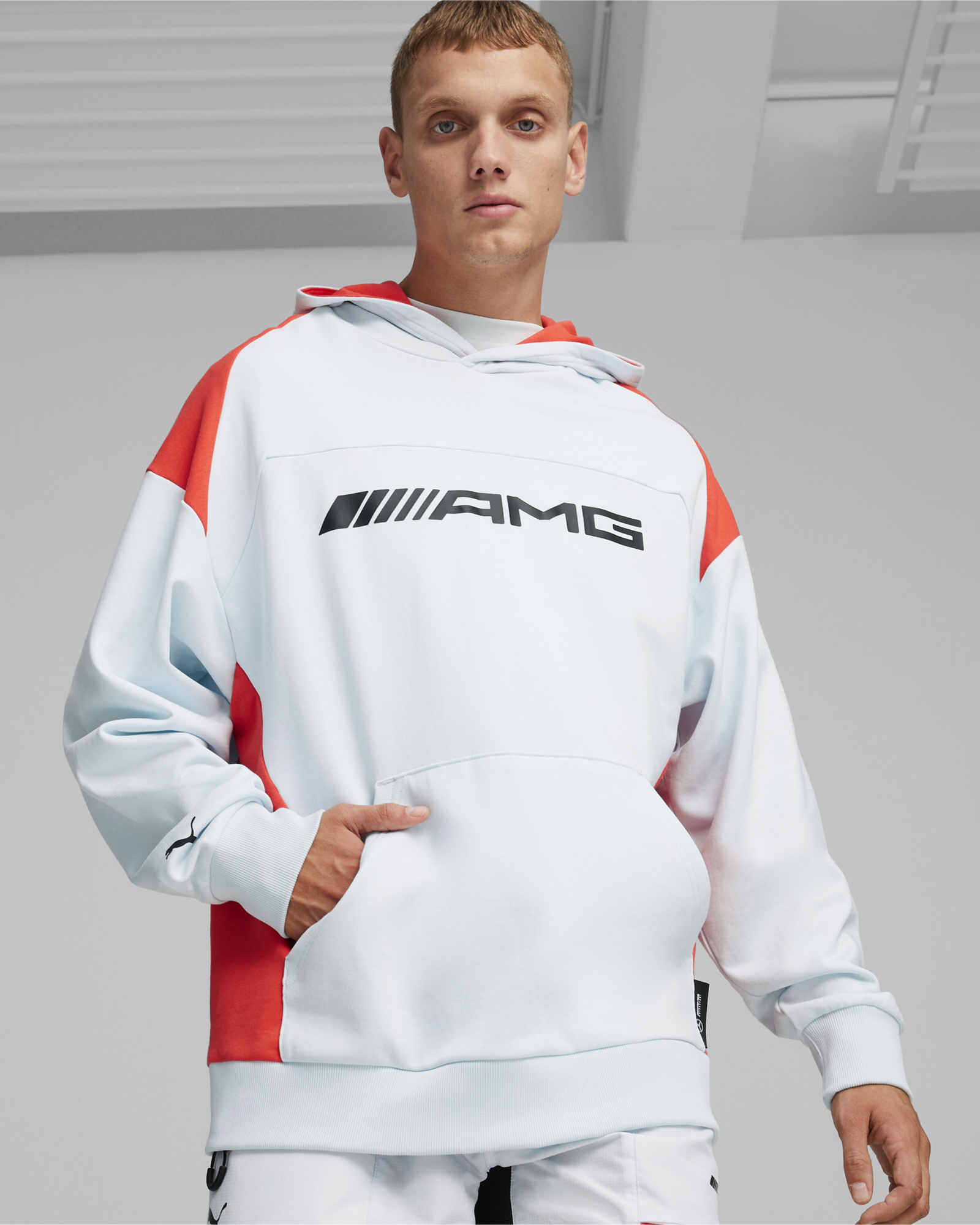 Mens Puma AMG Statement Hoody Dewdrop