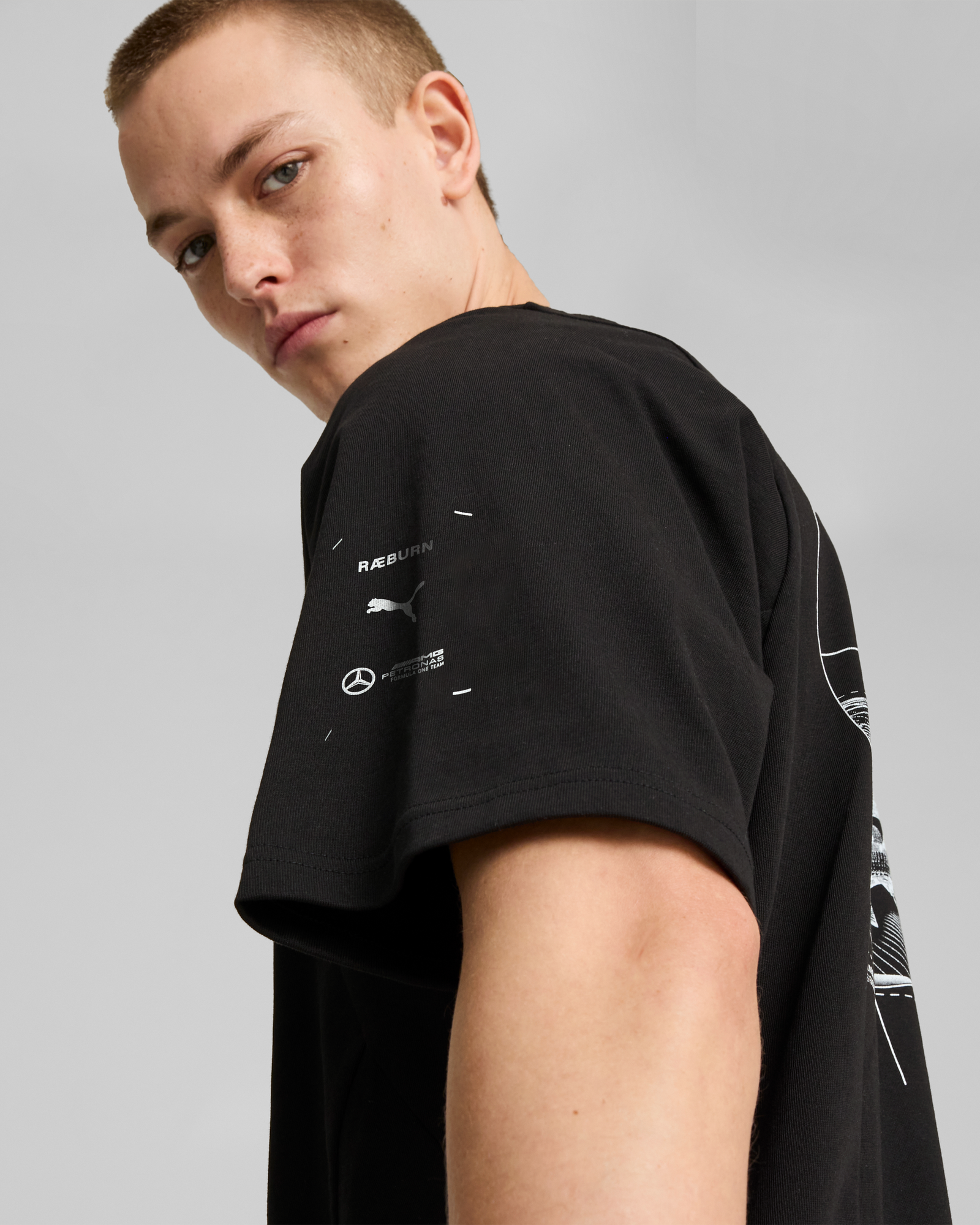 Raeburn x Mercedes-AMG F1 x Puma Lewis Hamilton Drivers Tee Black