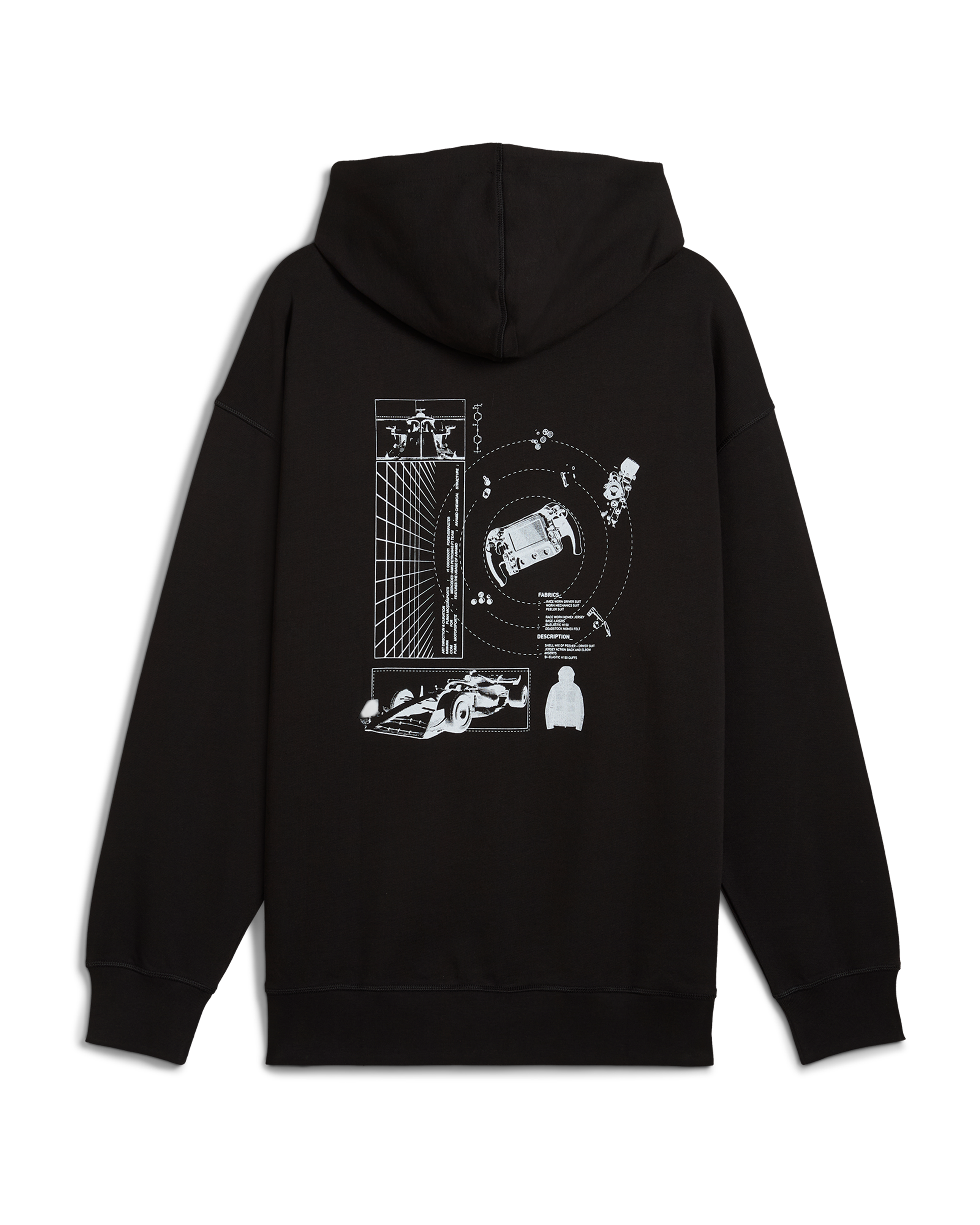 Raeburn x Mercedes AMG F1 x Puma Graphic Hoody Black