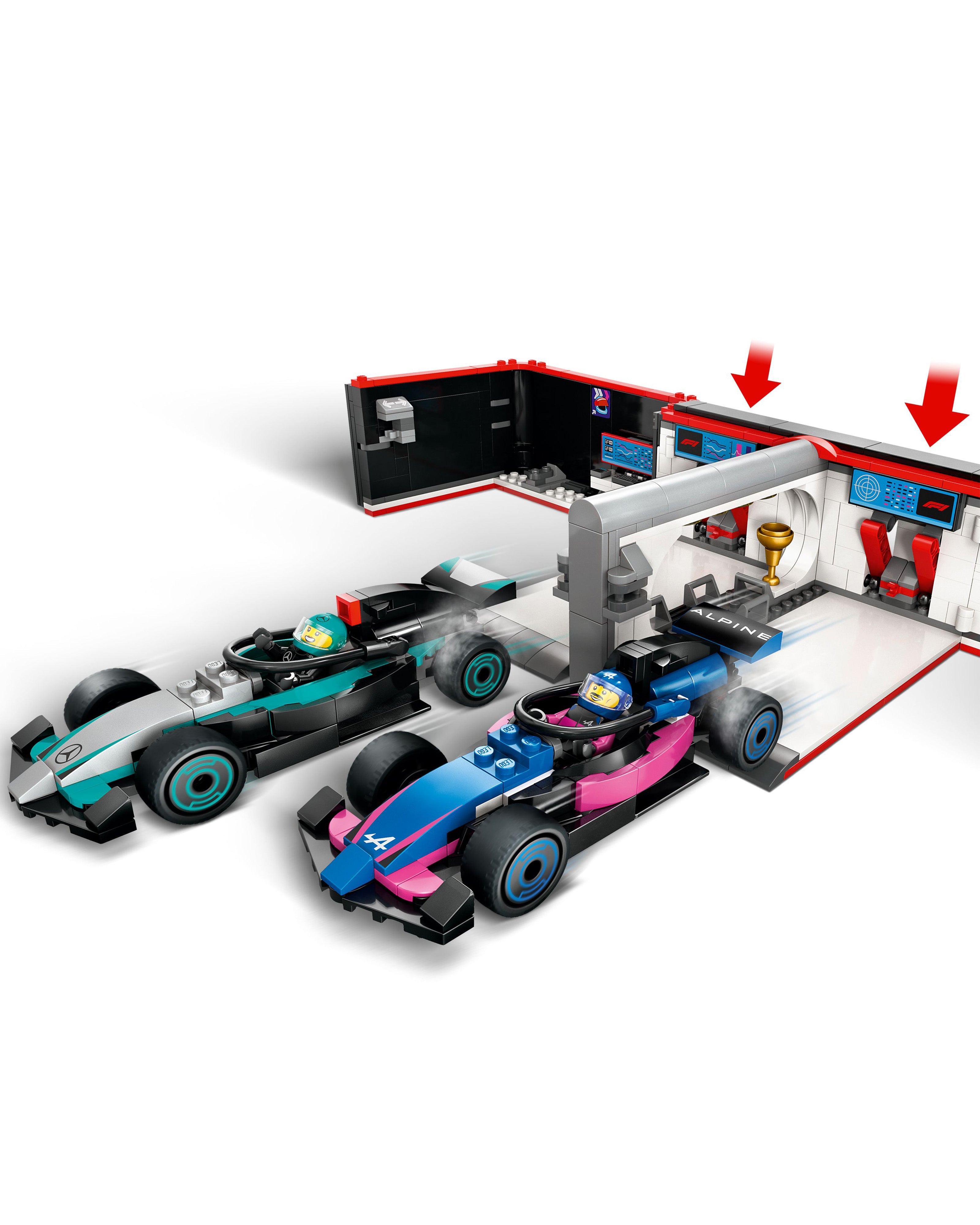 LEGO® City F1 Garage & Mercedes-AMG & Alpine Cars | Official