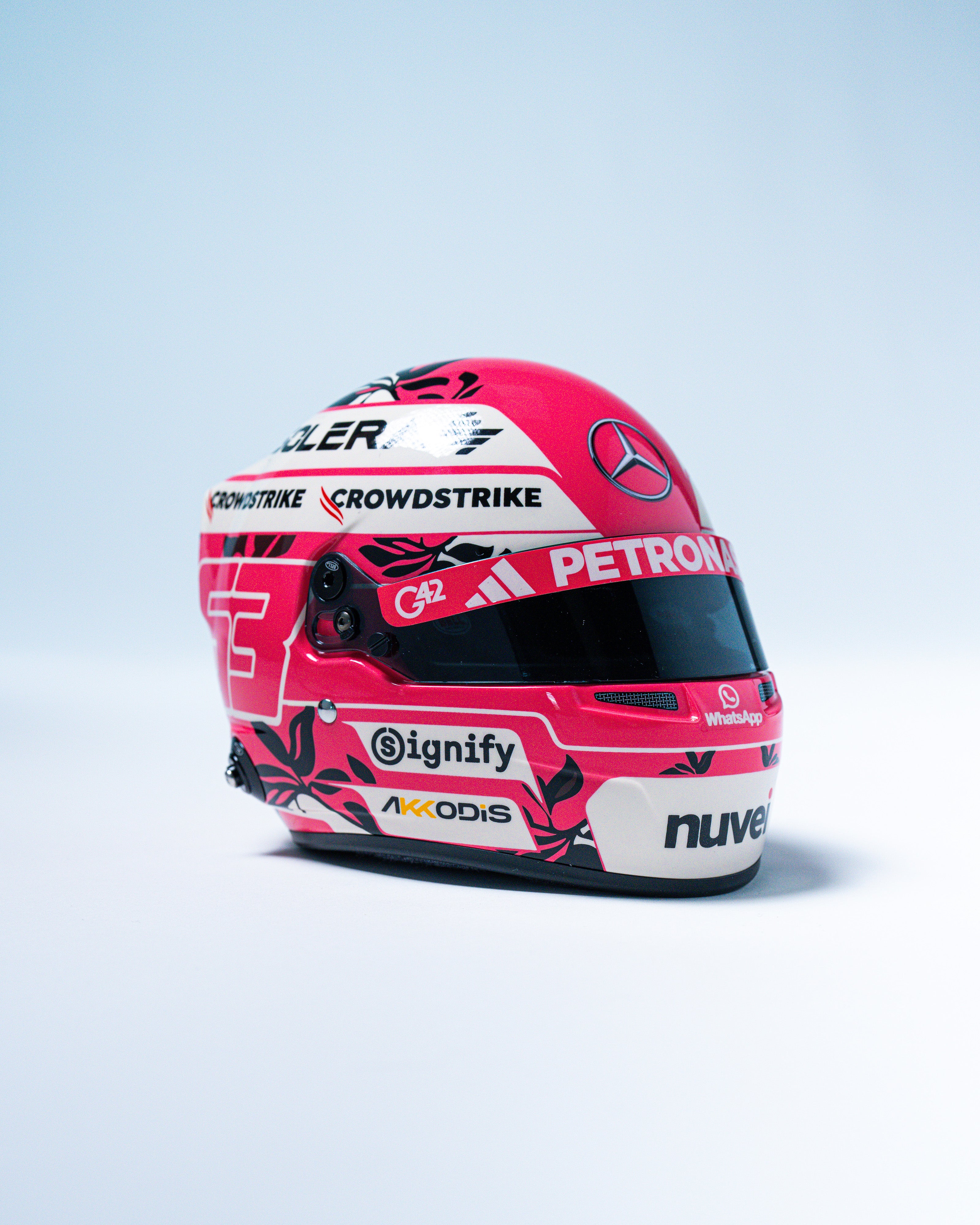 George Russell 2025 Miami Mini Bell Helmet Replica 1:2