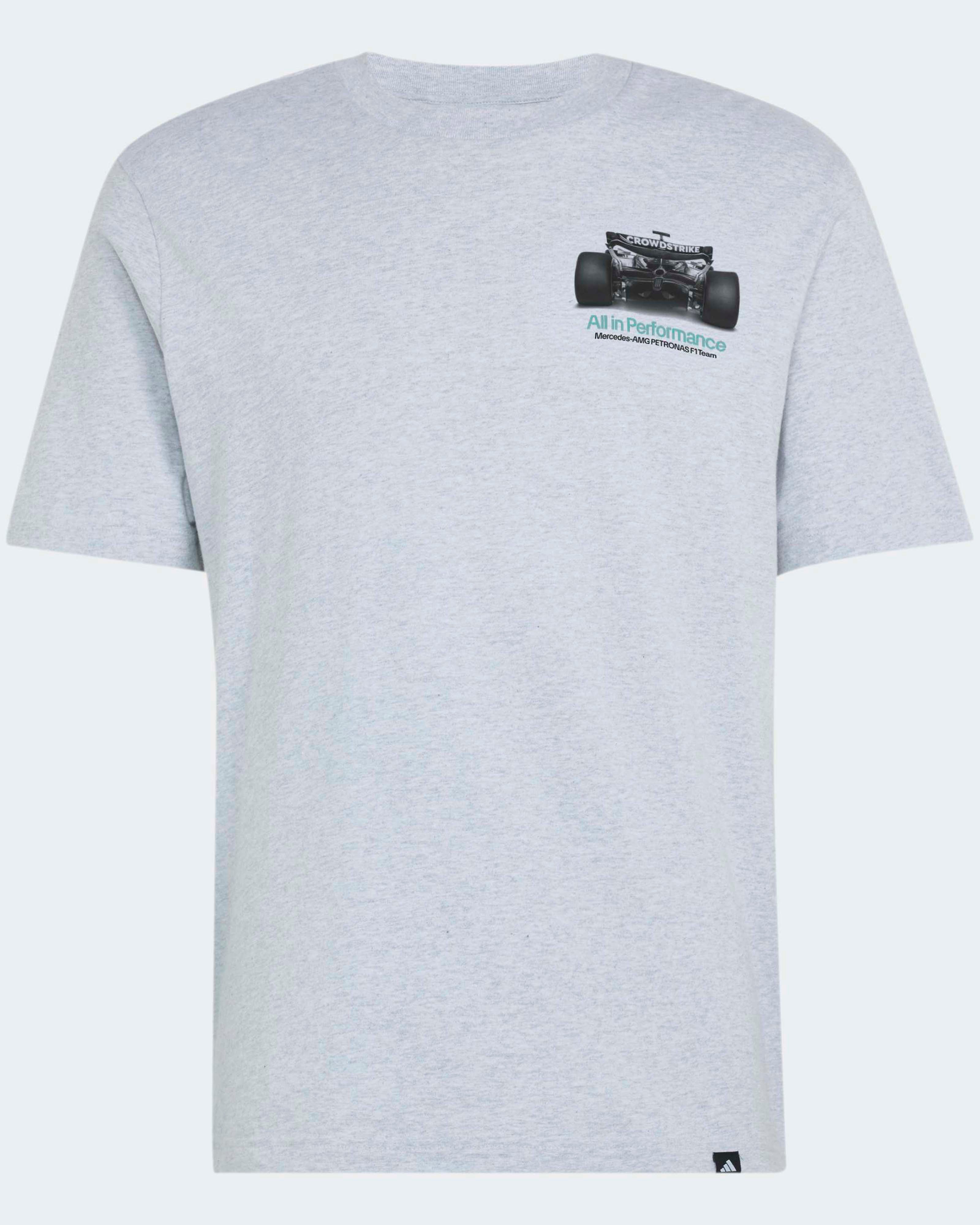 Mens Graphic Statement T-shirt Grey