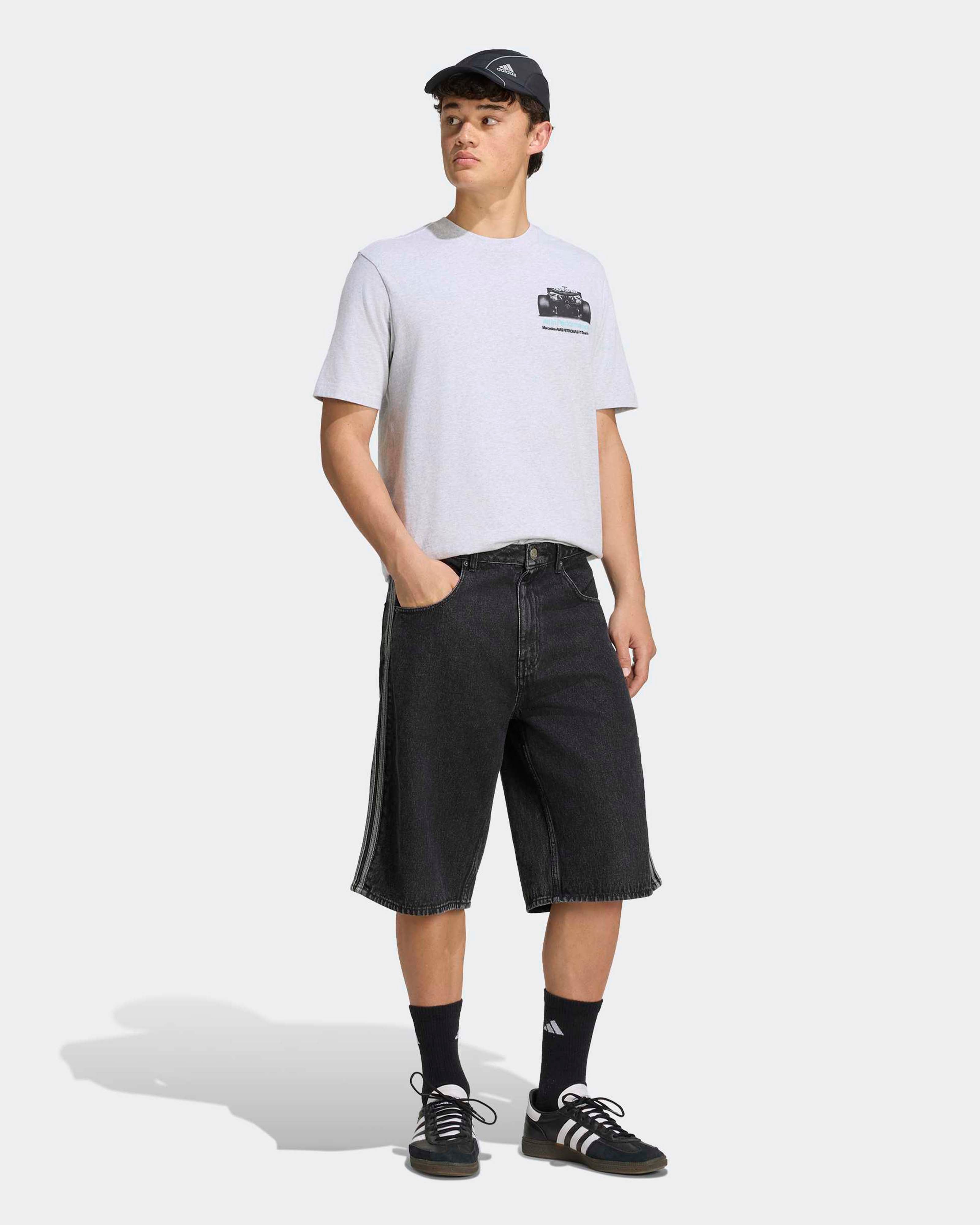 Mens Graphic Statement T-shirt Grey