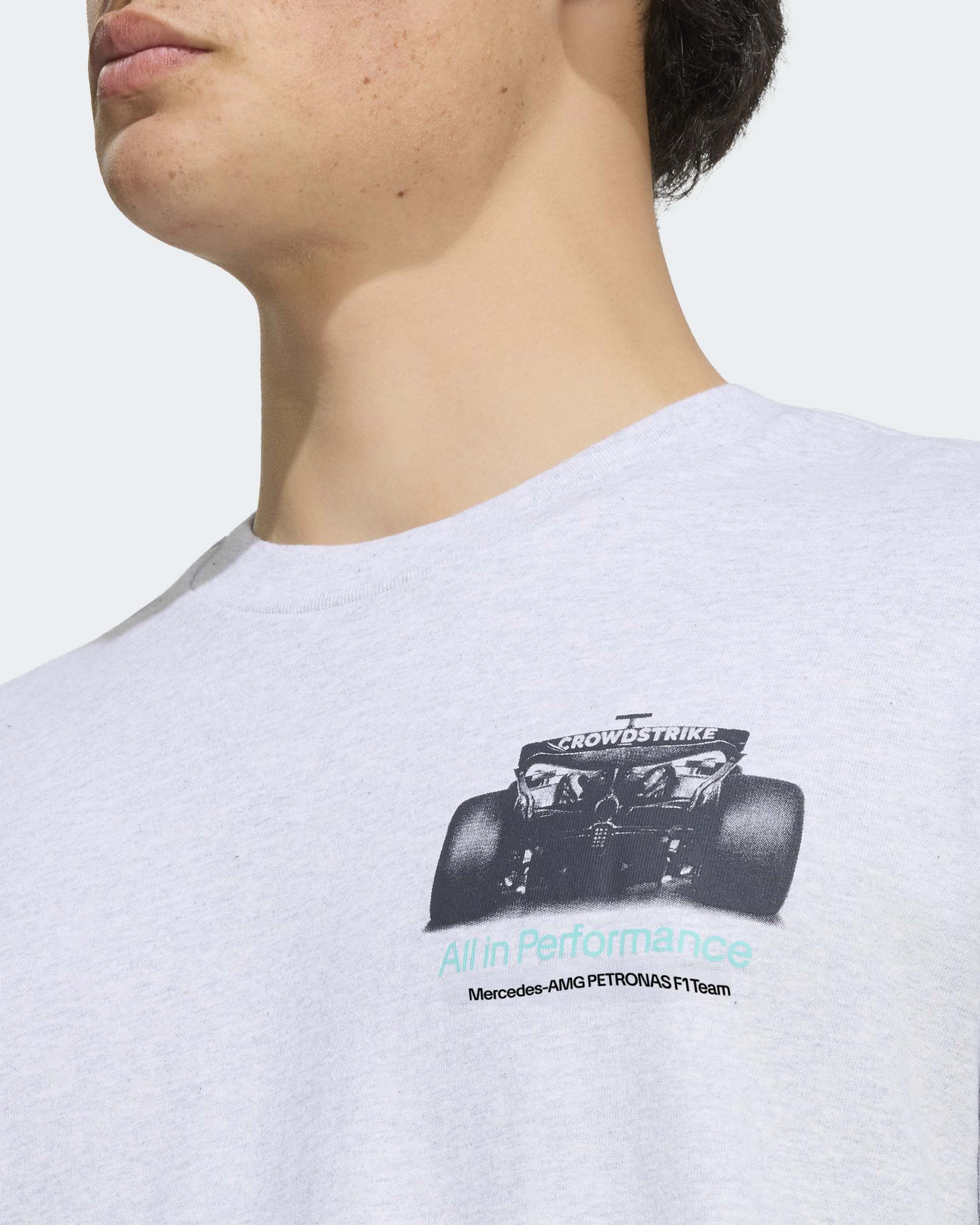 Mens Graphic Statement T-shirt Grey