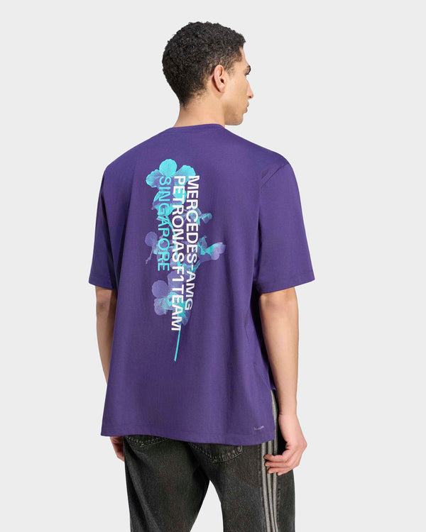 Mens Vanda Bloom T-shirt Purple