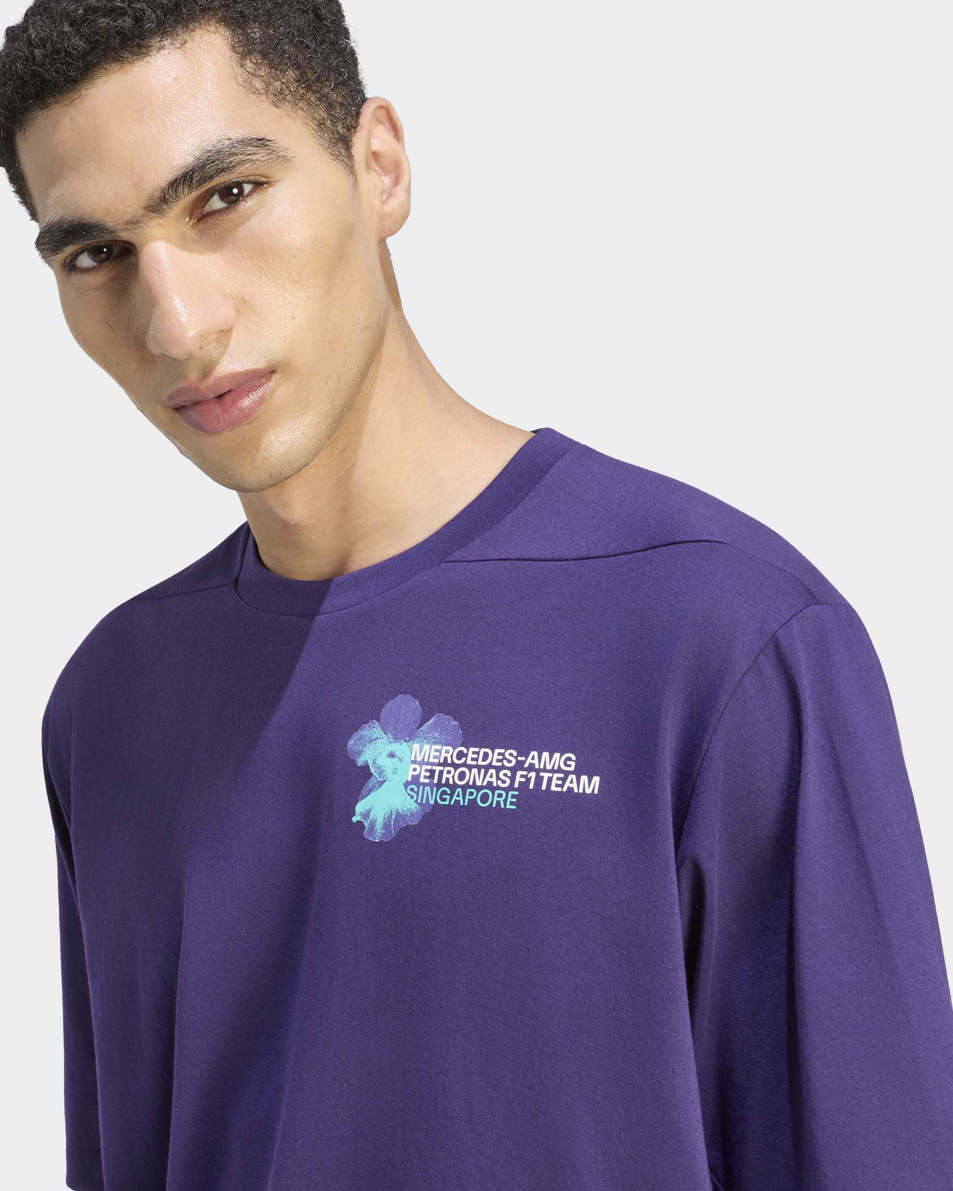 Mens Vanda Bloom T-shirt Purple