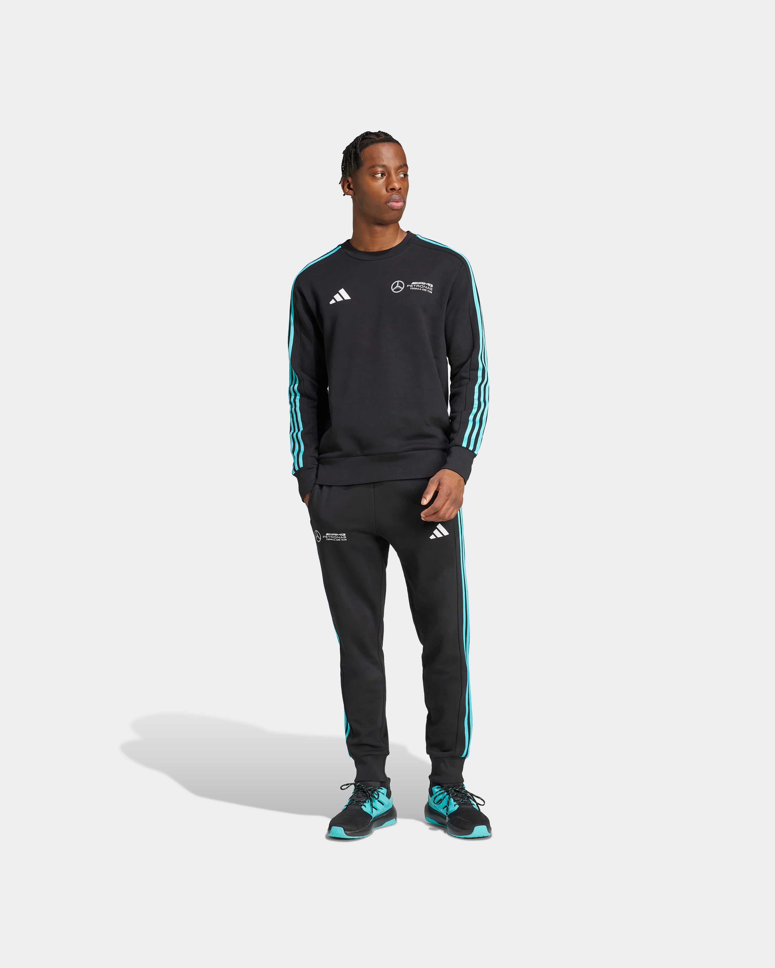メル70559 Mens DNA Joggers Black | Official Mercedes-AMG PETRONAS F1 Team Store