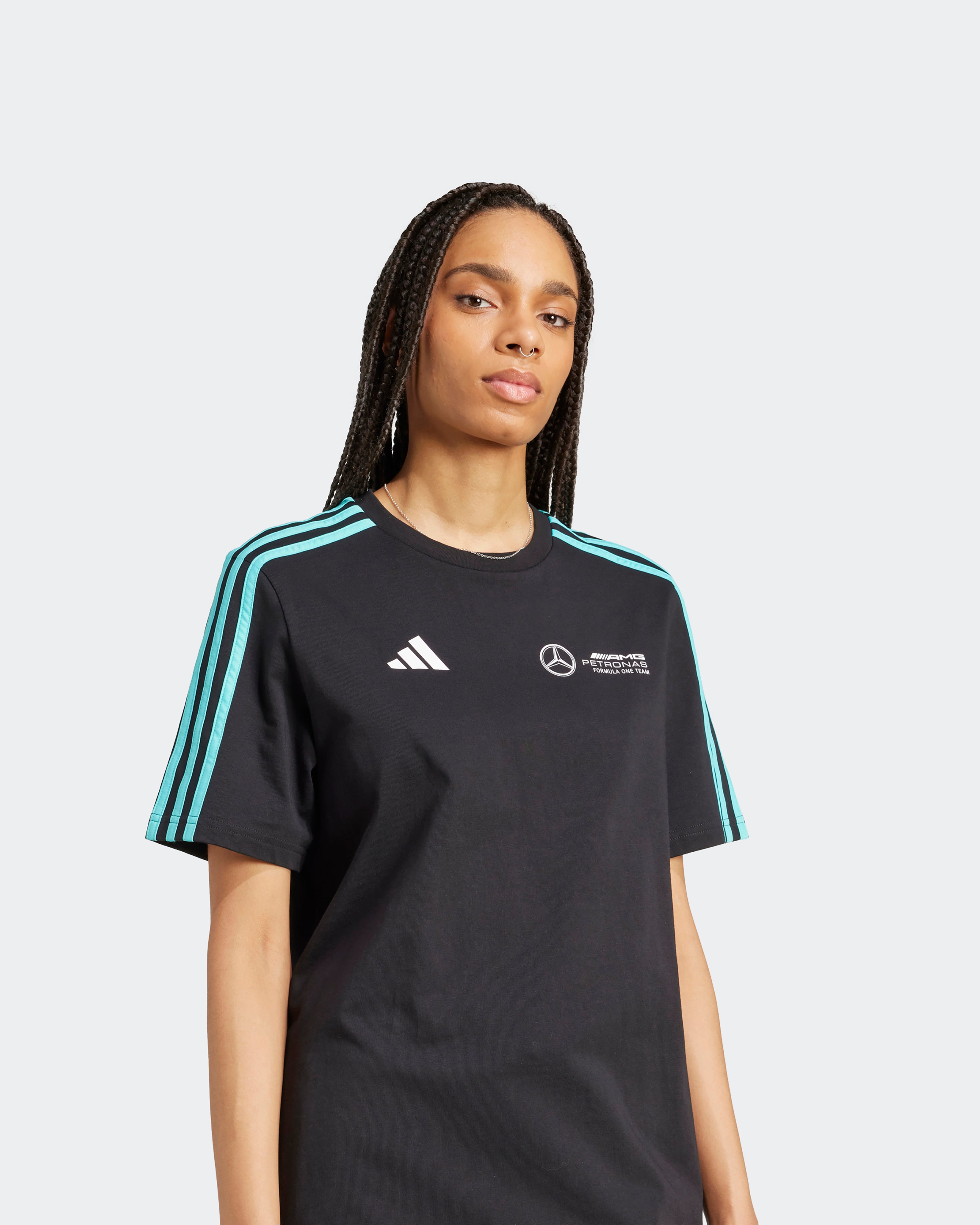Womens DNA Tee Dress Black | Official Mercedes-AMG PETRONAS