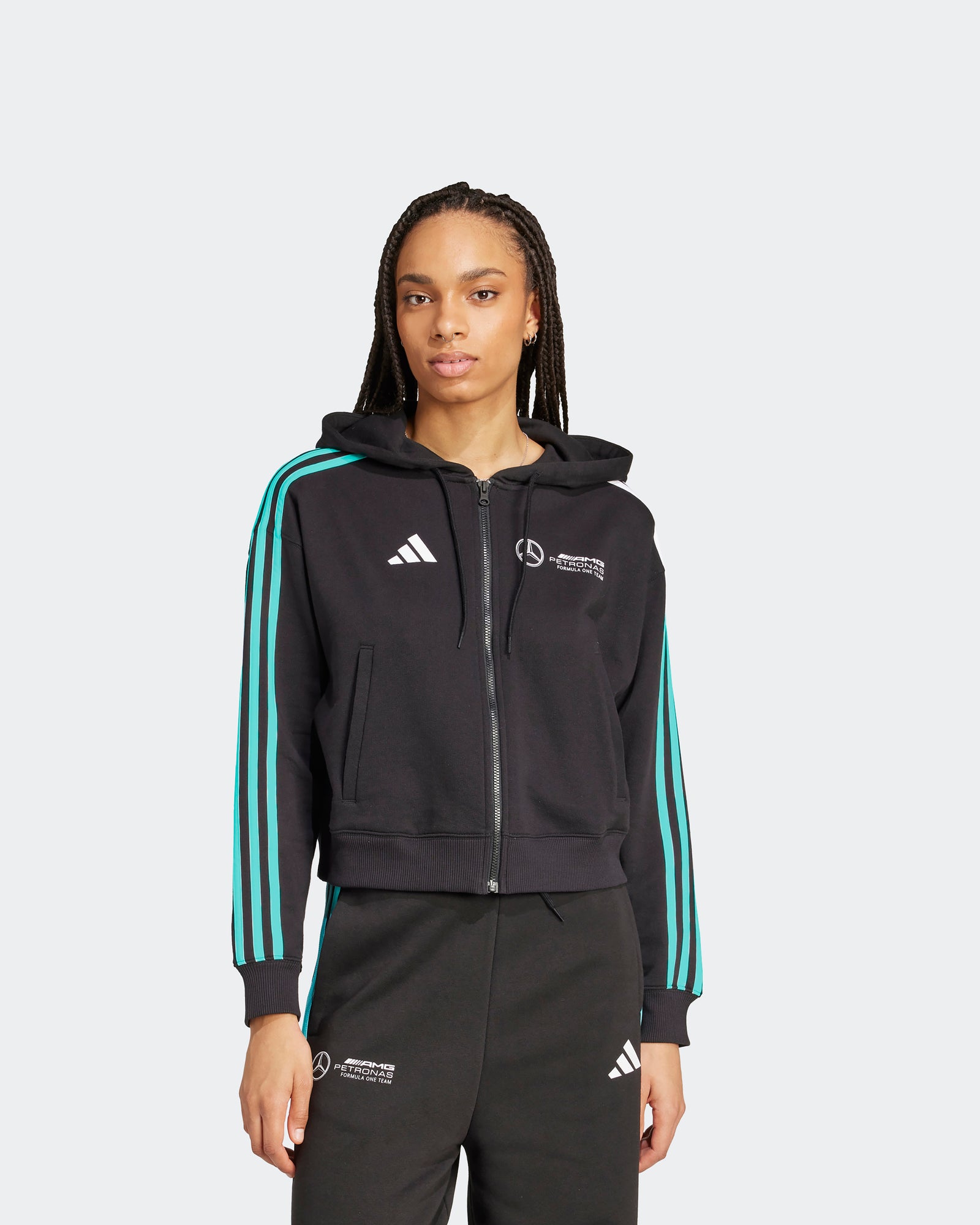 Womens DNA Full-Zip Hoody Black