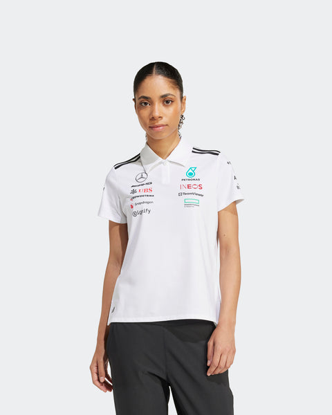 F1開催★mercedes-amg official team polo Mercedes AMG Petronas F1 2023 Men's Team Polo - Black