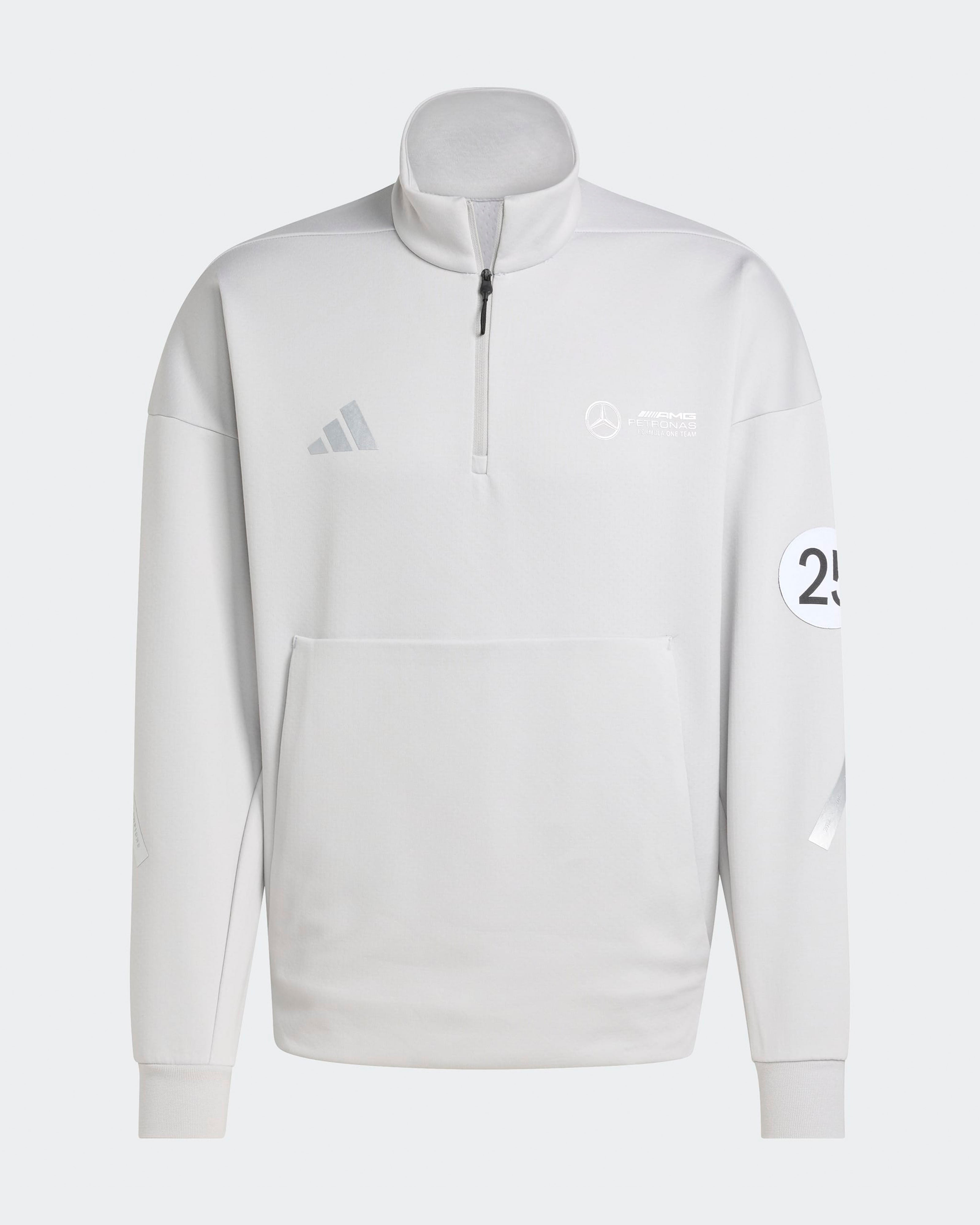 grey61 Mens Silver Arrows Quarter Zip Grey | Official Mercedes-AMG