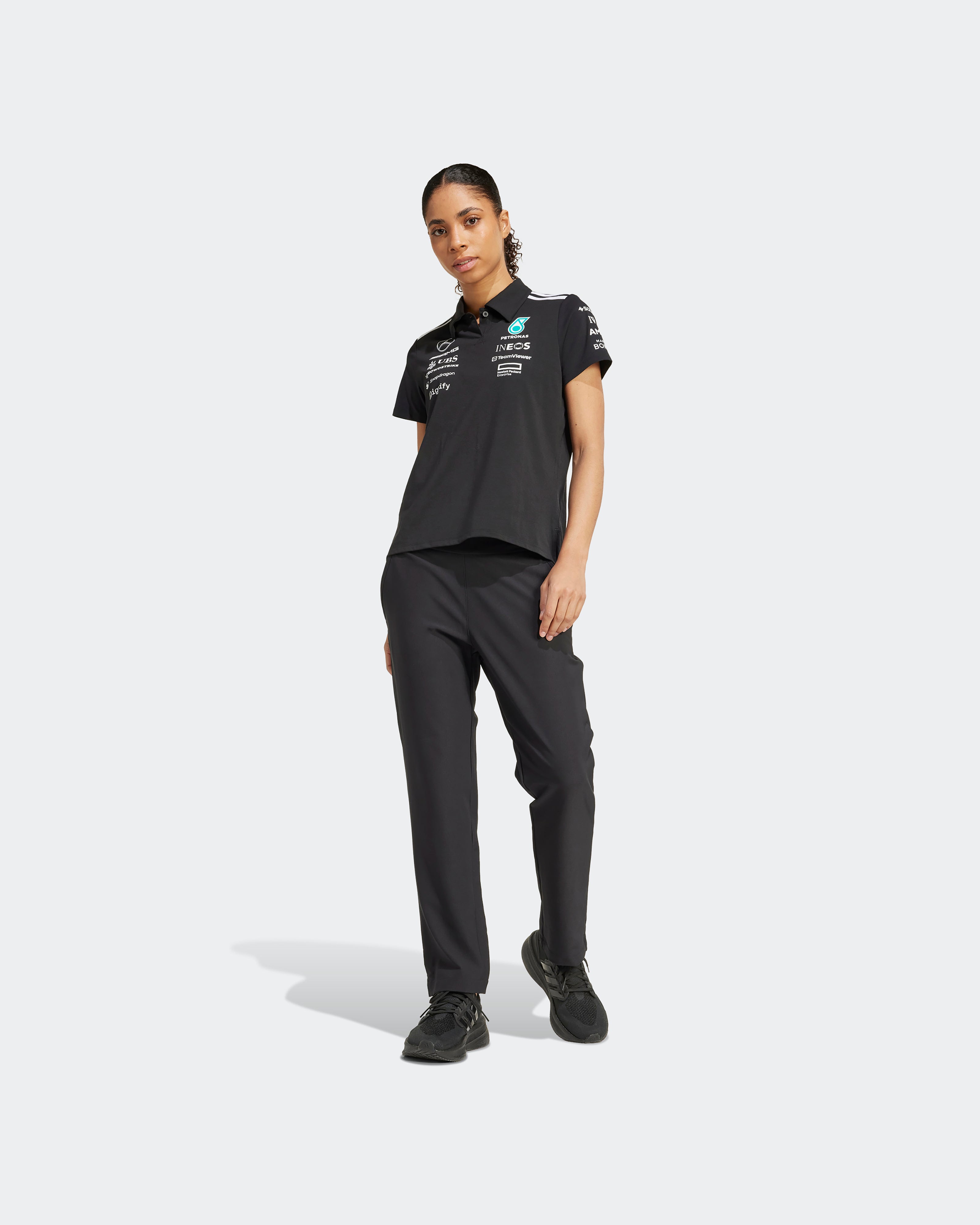 Womens 2025 Team Polo Black