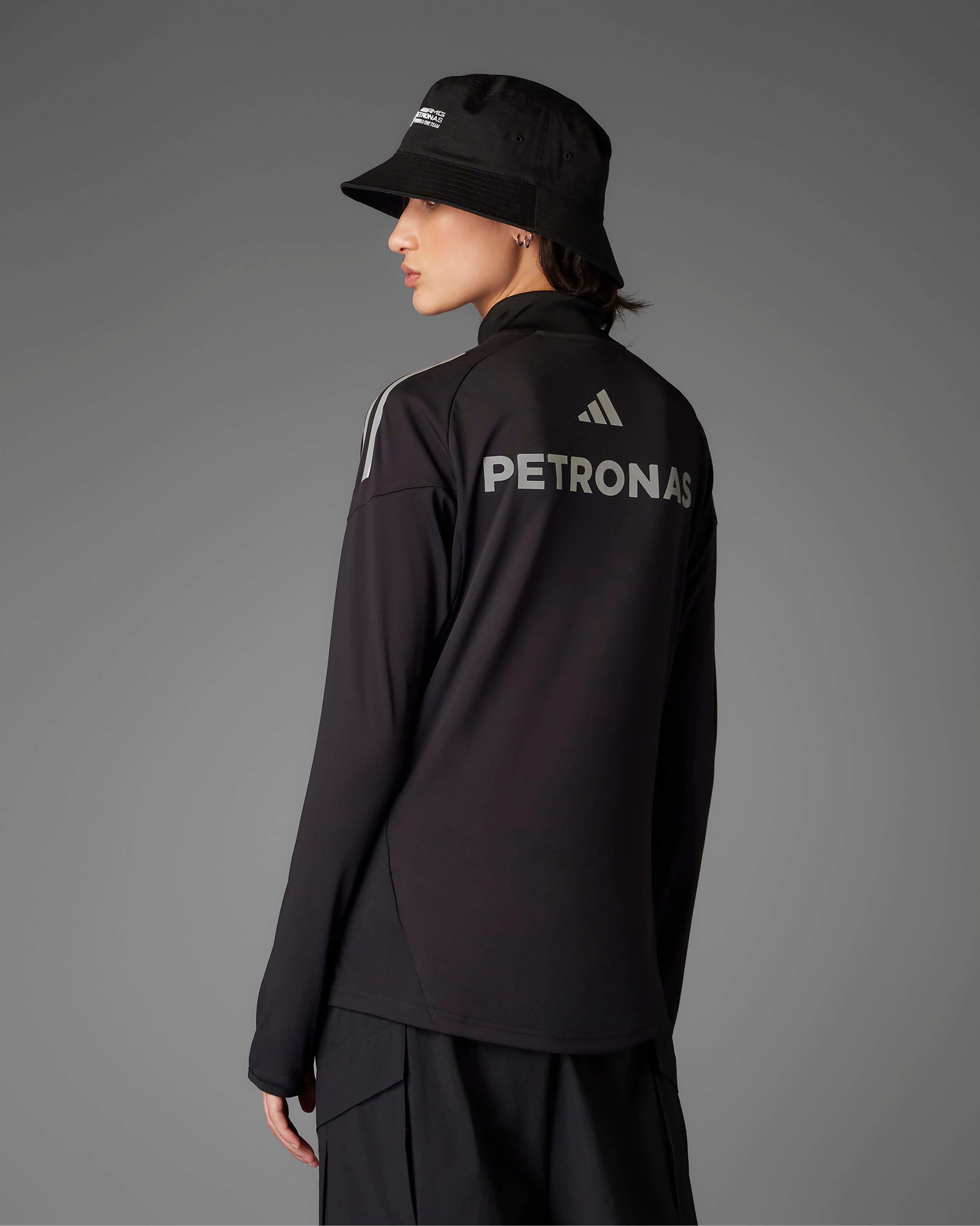 Womens 2025 Mechanics Top Black | Official Mercedes-AMG PETRONAS