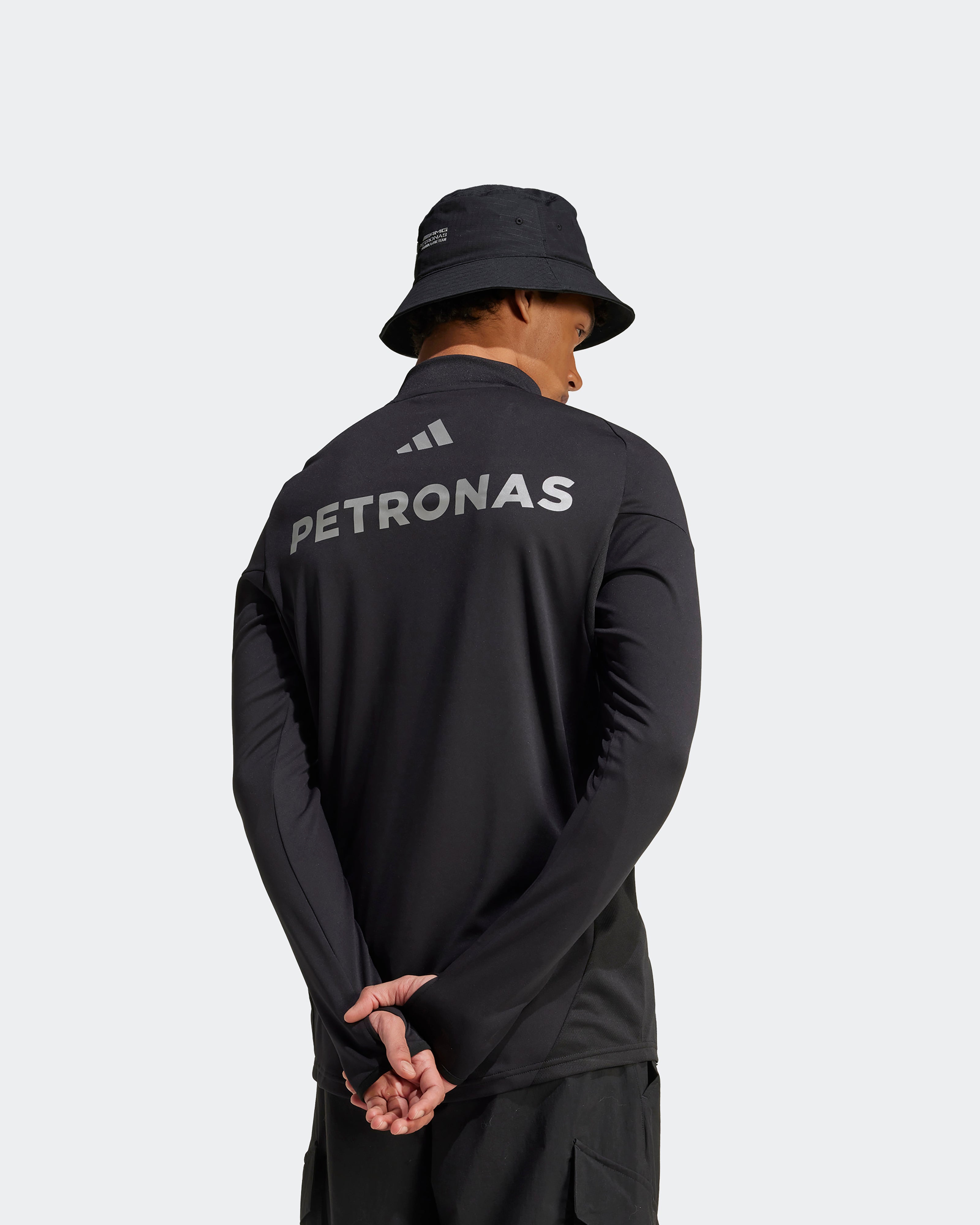 Mens 2025 Mechanics Top Black | Official Mercedes-AMG PETRONAS F1