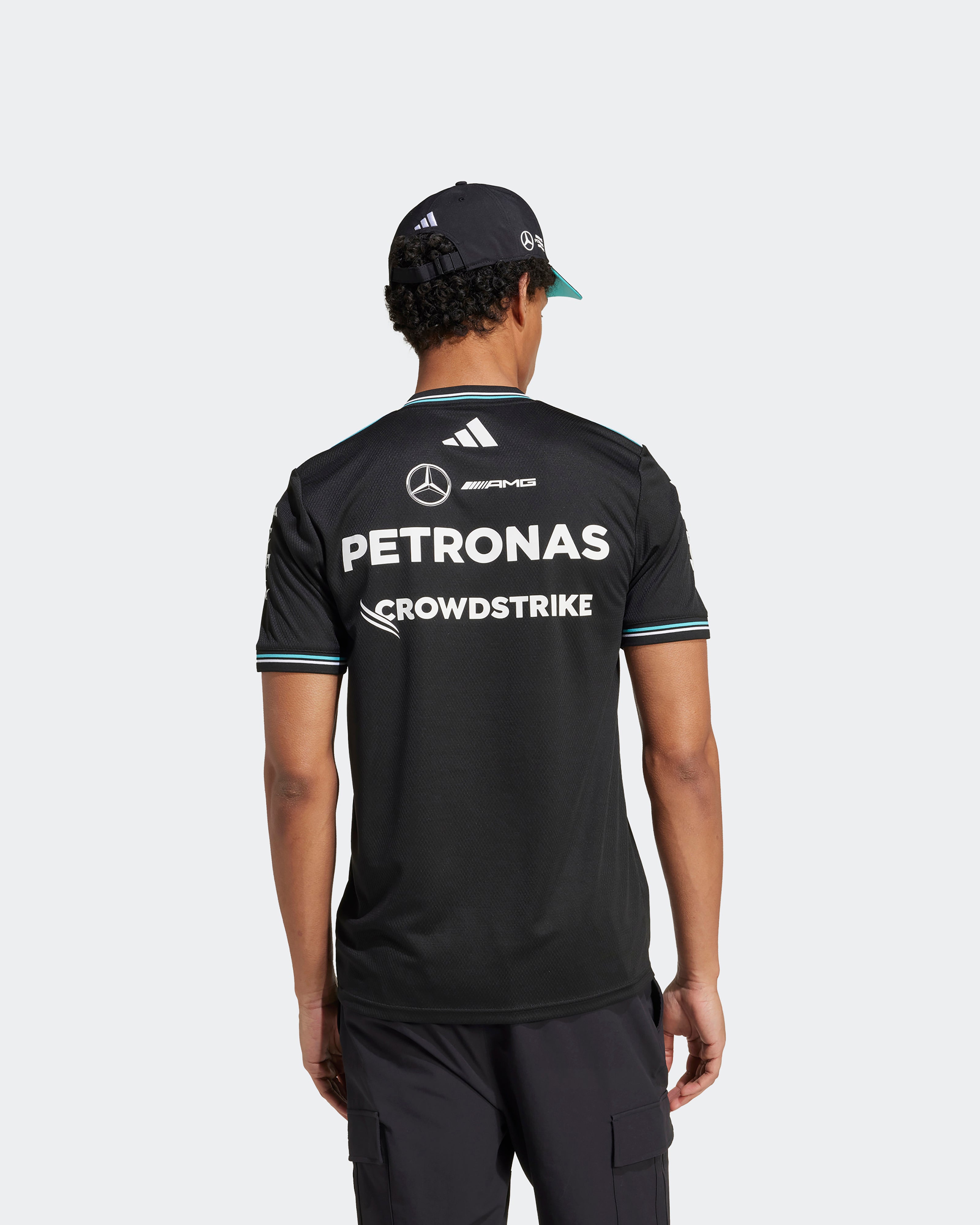 Mens 2025 Authentic Driver Tee Black | Official Mercedes-AMG
