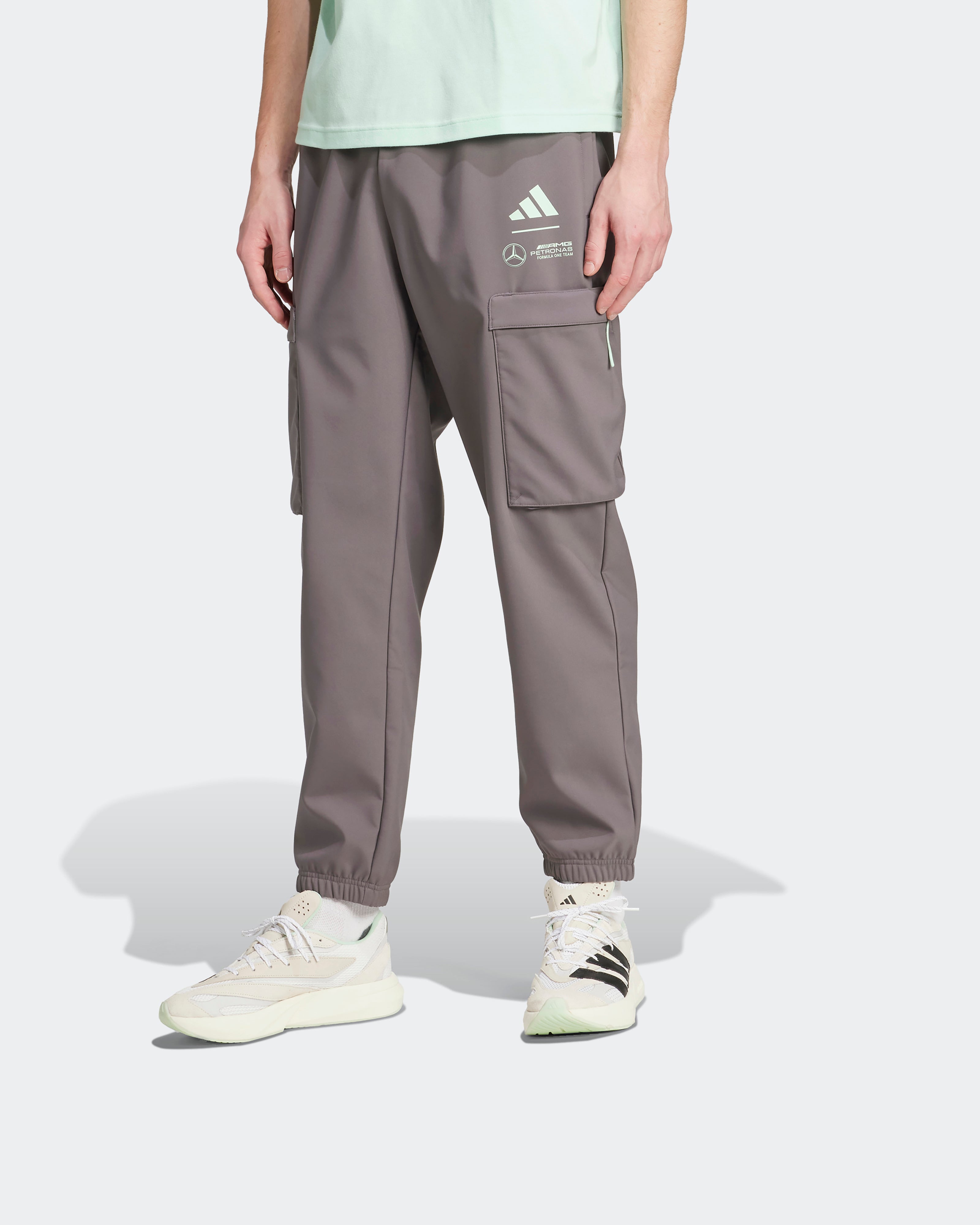 Mens Premium Woven Joggers Grey