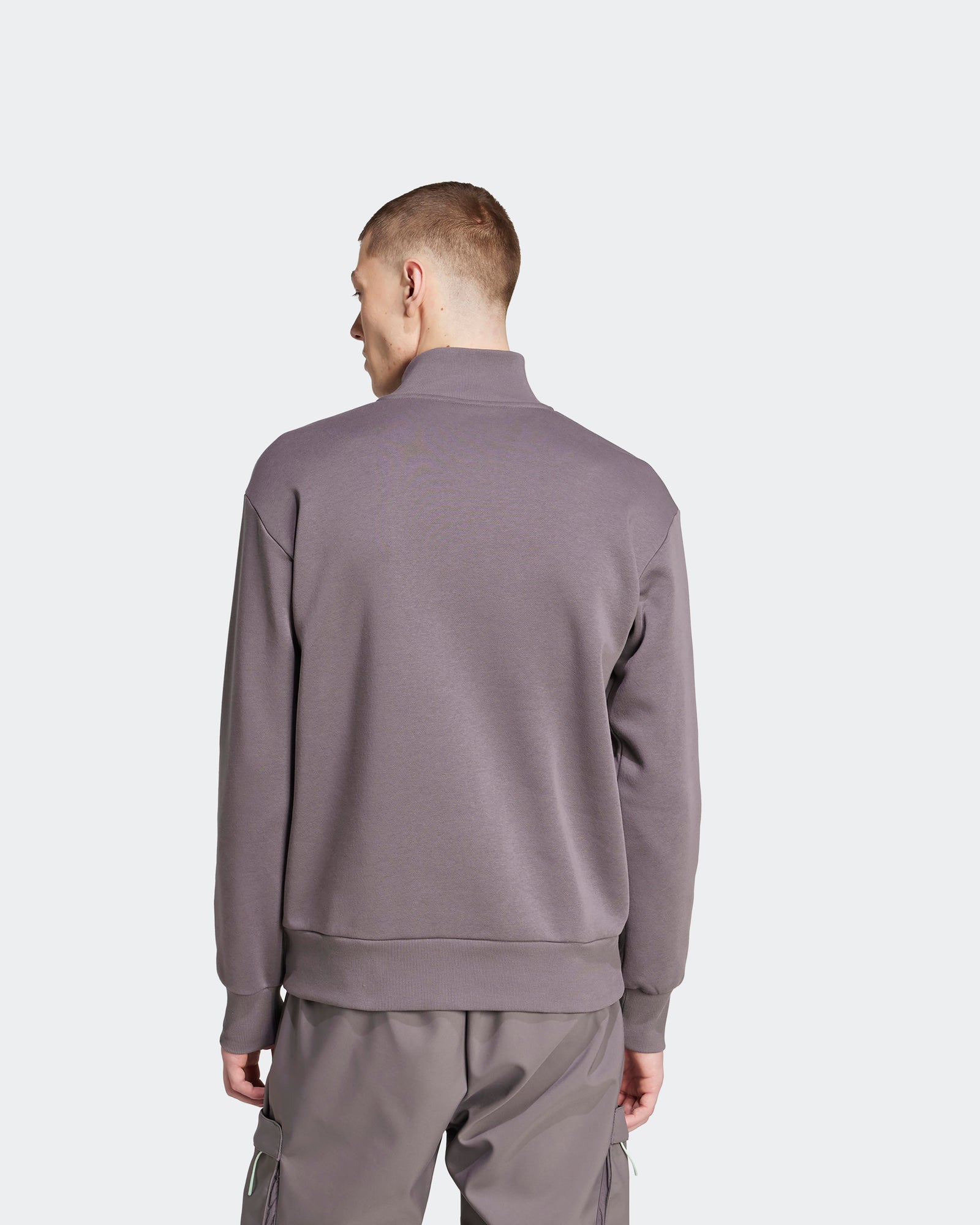 Mens Premium Woven Fleece Top Grey