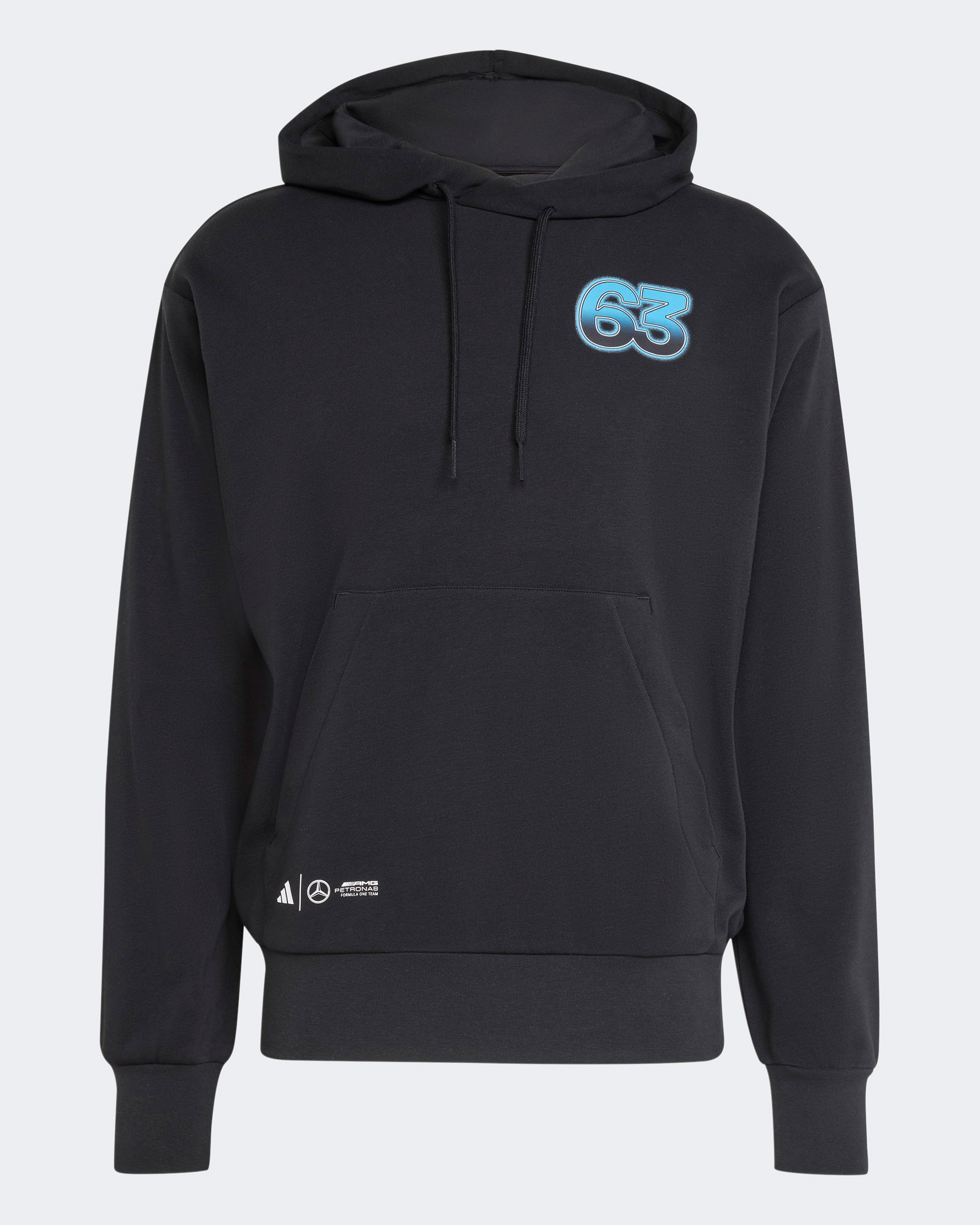 Mens George Russell Graphic Hoody Black | Official Mercedes-AMG