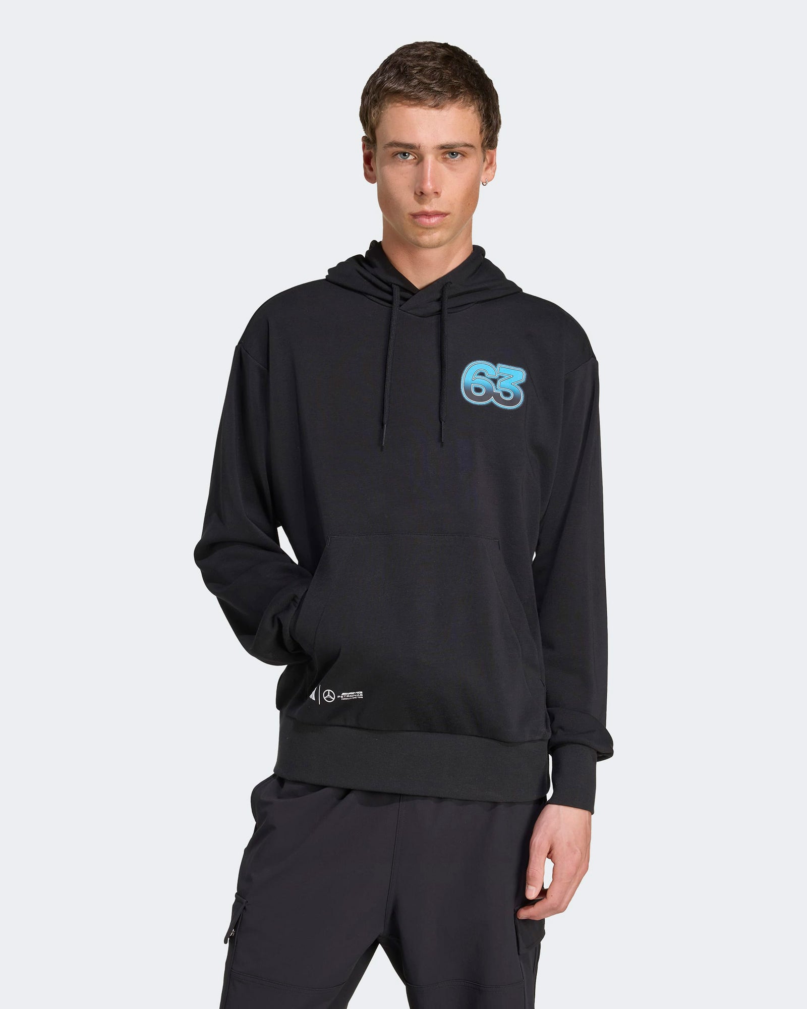 Mens George Russell Graphic Hoody Black