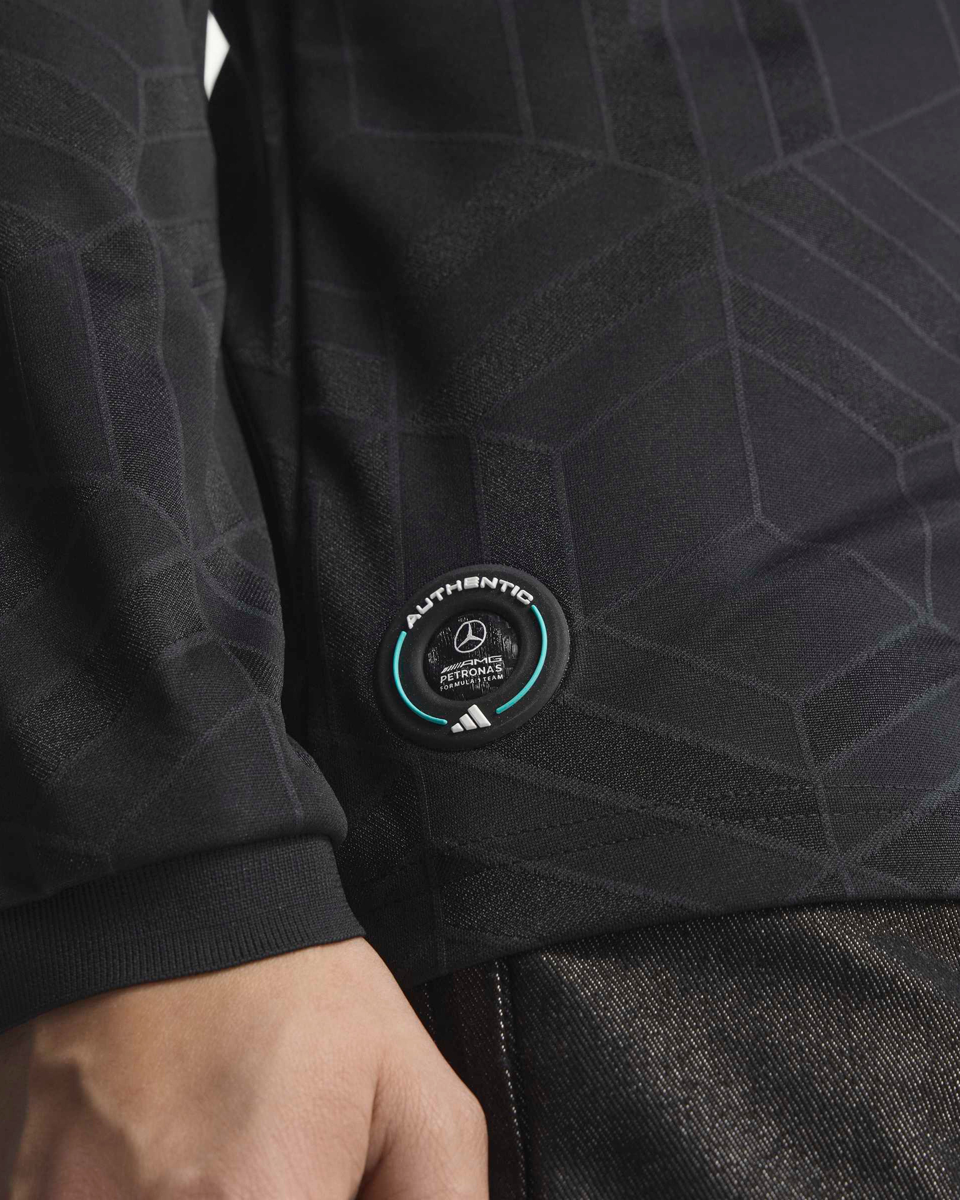 Men's 2026 Authentic Driver Long Sleeve Tee - Black | Mercedes-AMG