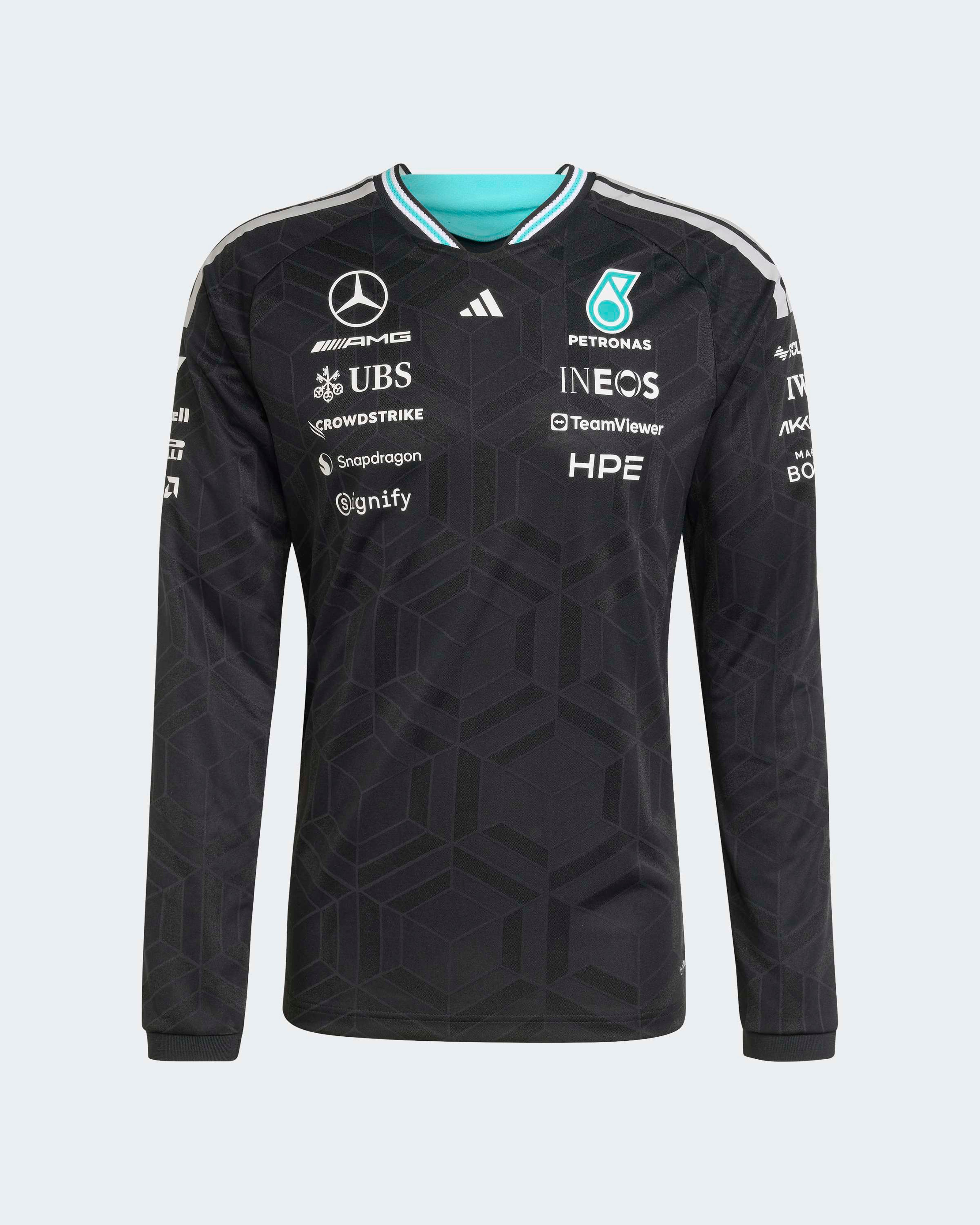 Men's 2026 Authentic Driver Long Sleeve Tee - Black | Mercedes-AMG