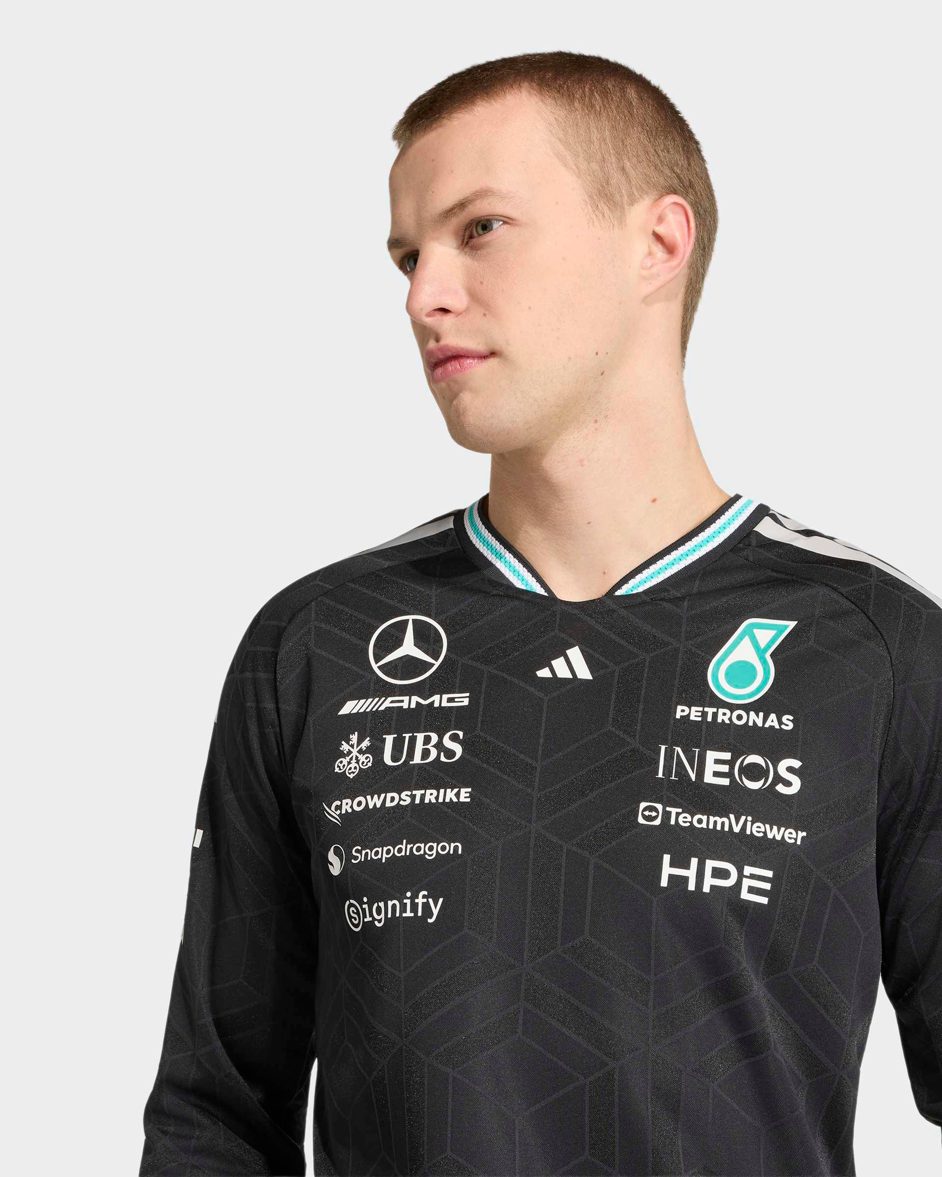 Mens 2026 Authentic Long-Sleeve Driver Tee Black