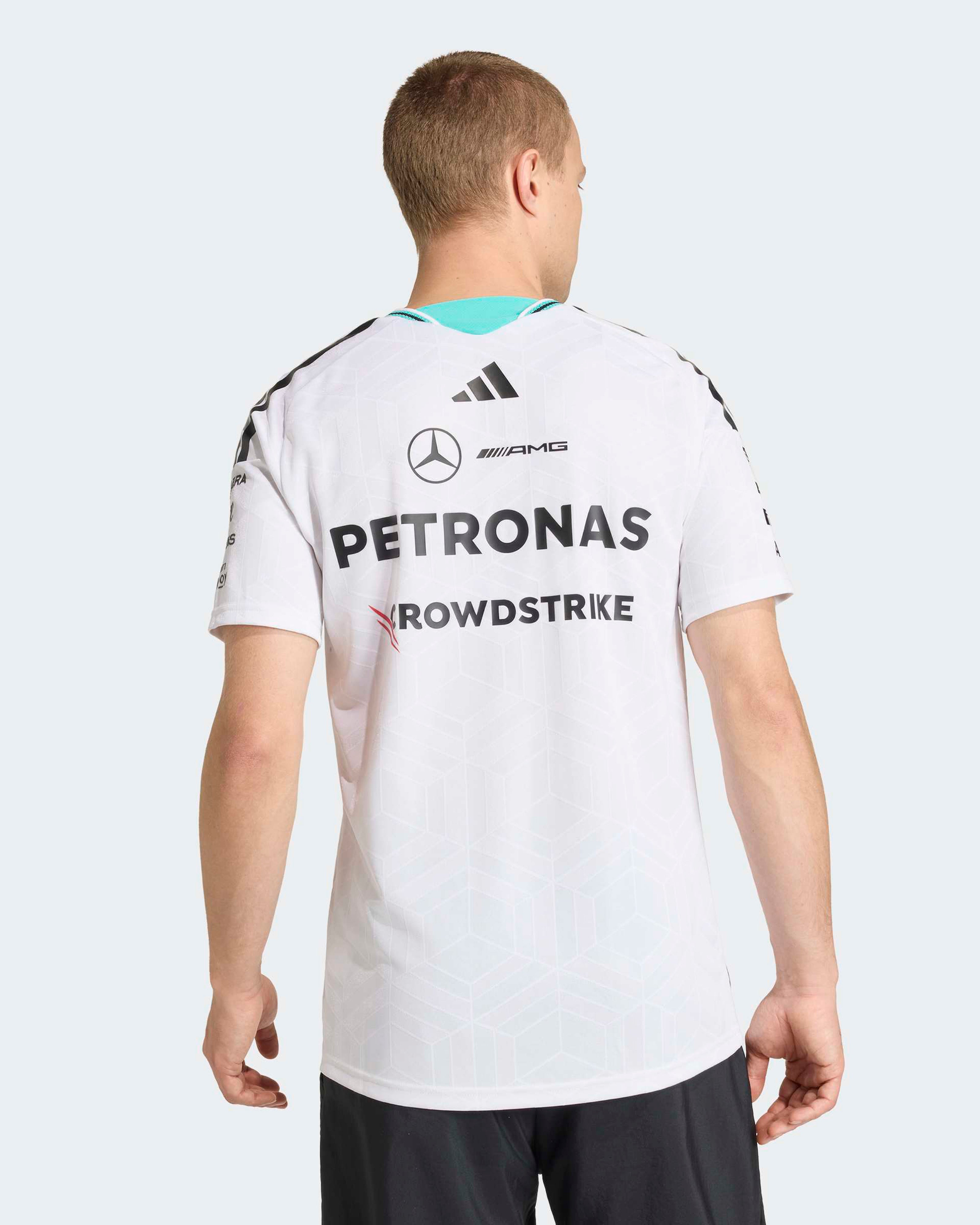 2026 Men's Authentic Driver Tee White | Mercedes-AMG PETRONAS F1