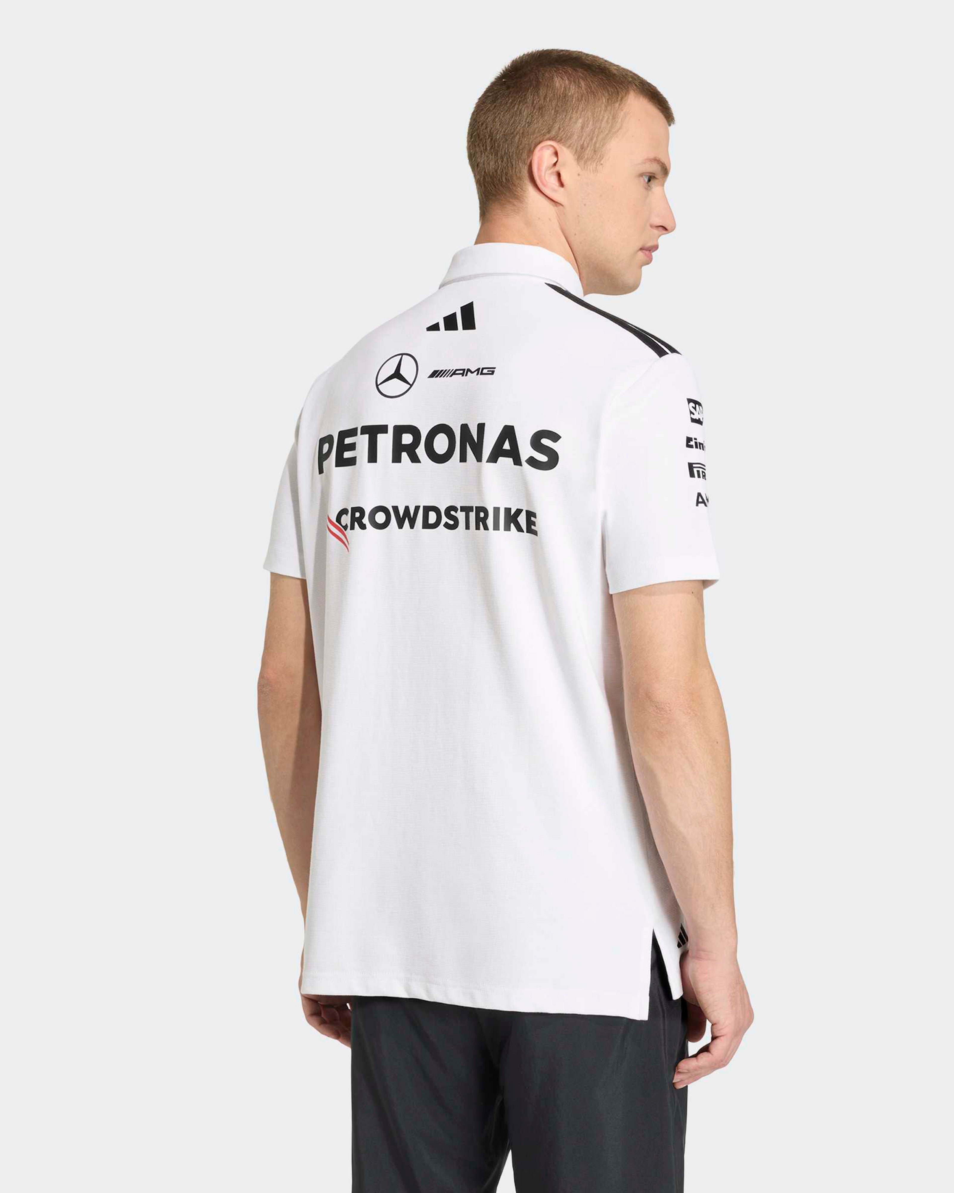 Men's 2026 Team Polo Shirt - White | Official Mercedes-AMG