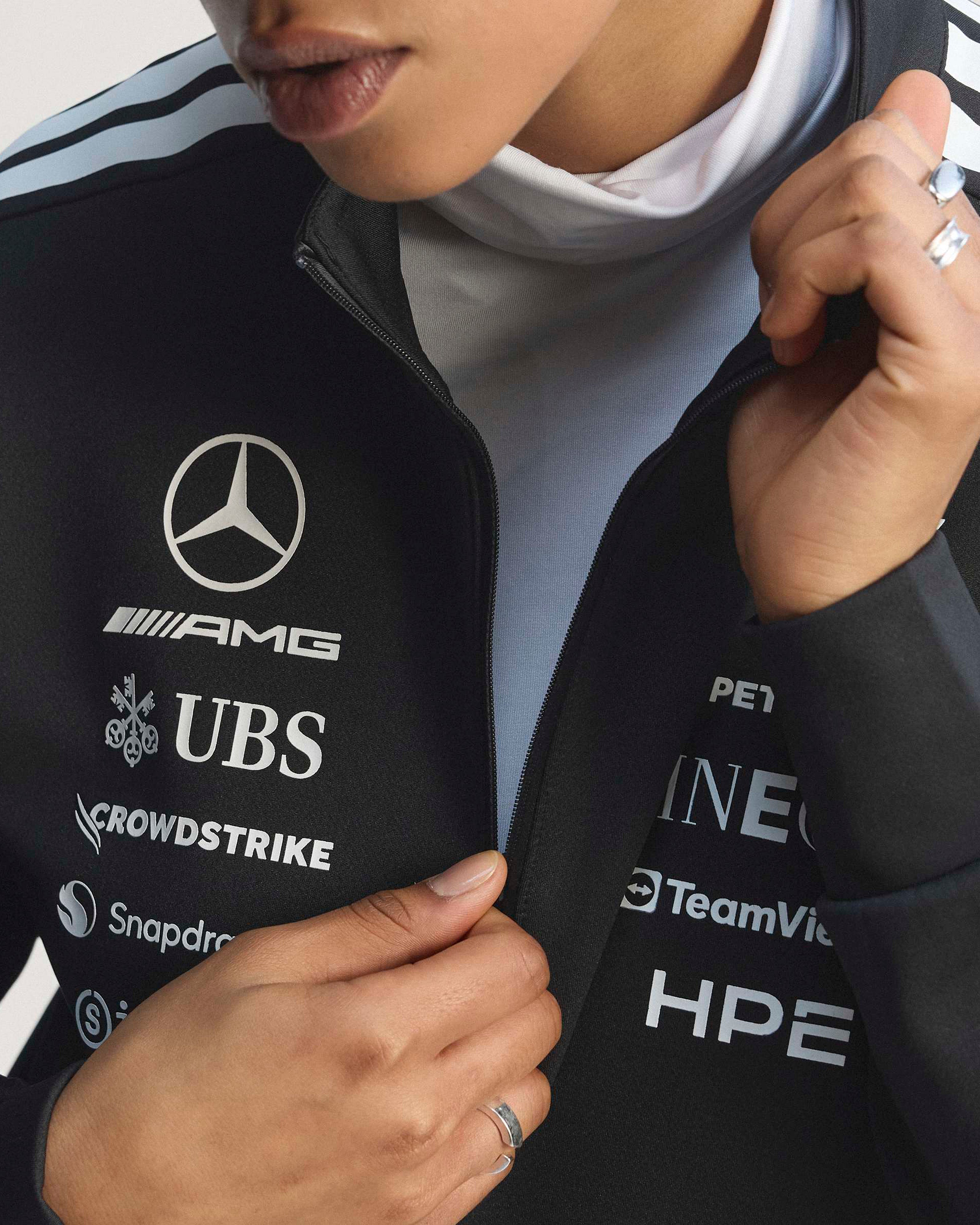 Official Women's 2026 Team Quarter Zip - Black | Mercedes-AMG