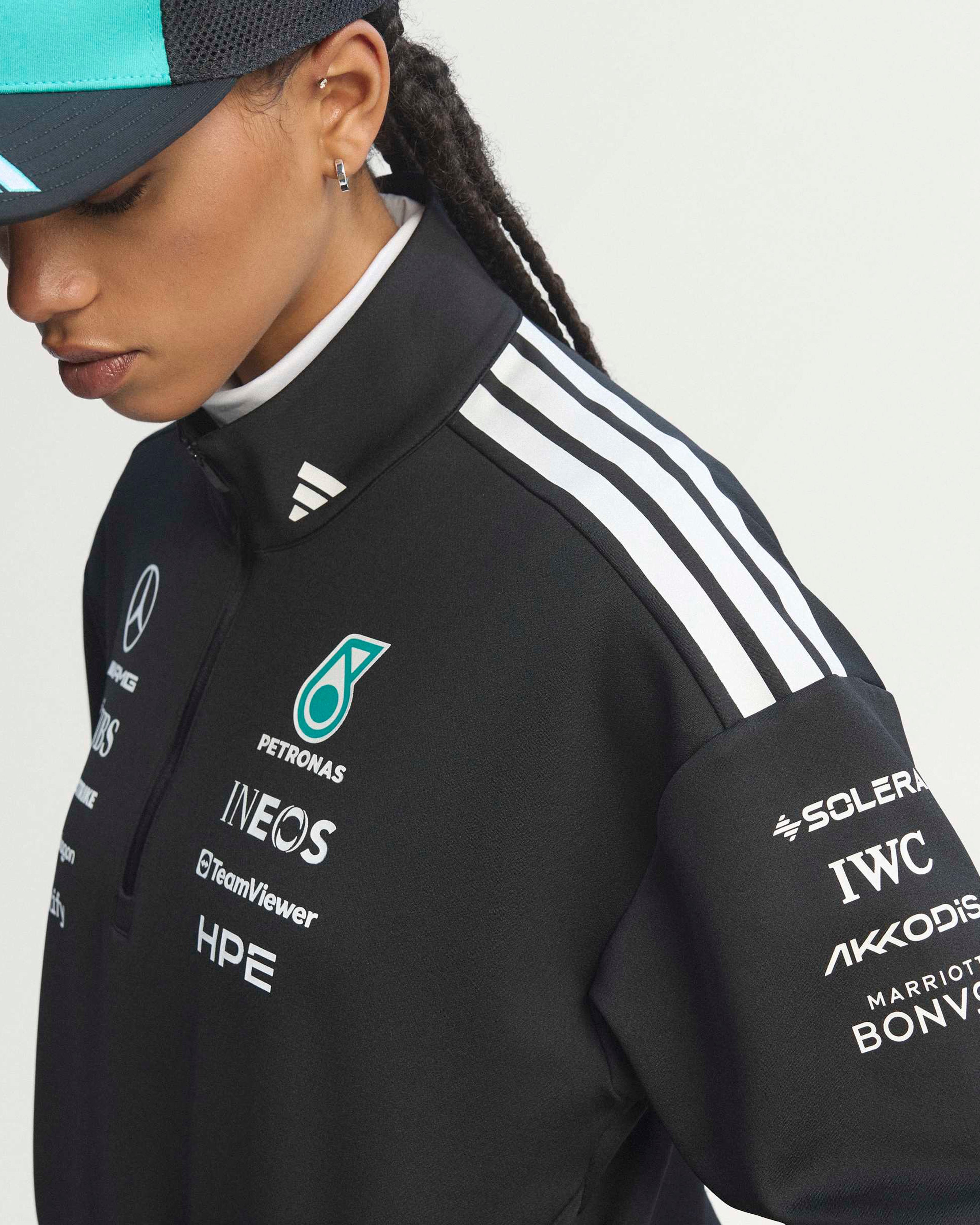 Womens 2026 Team Quarter Zip Black