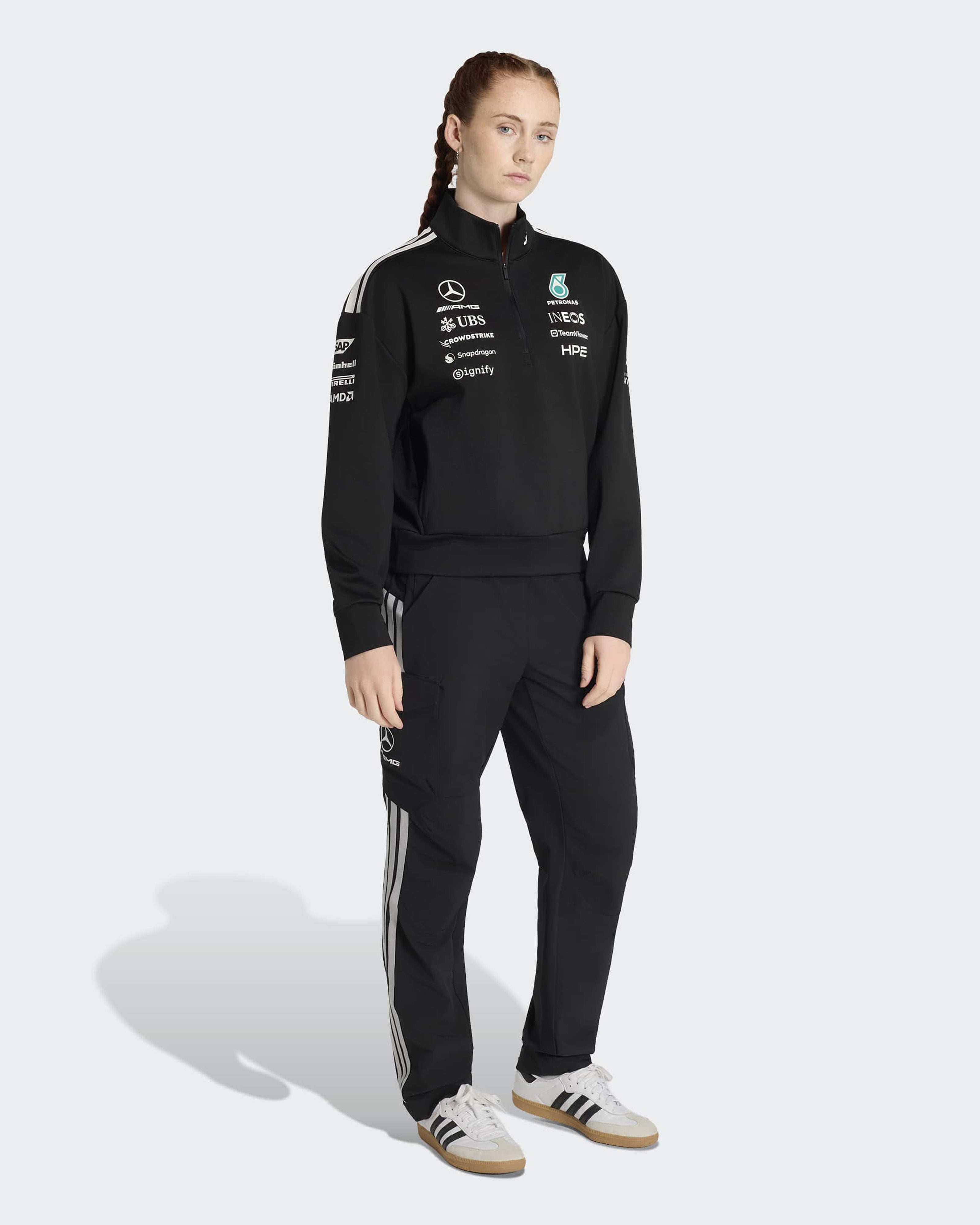 Womens 2026 Team Quarter Zip Black