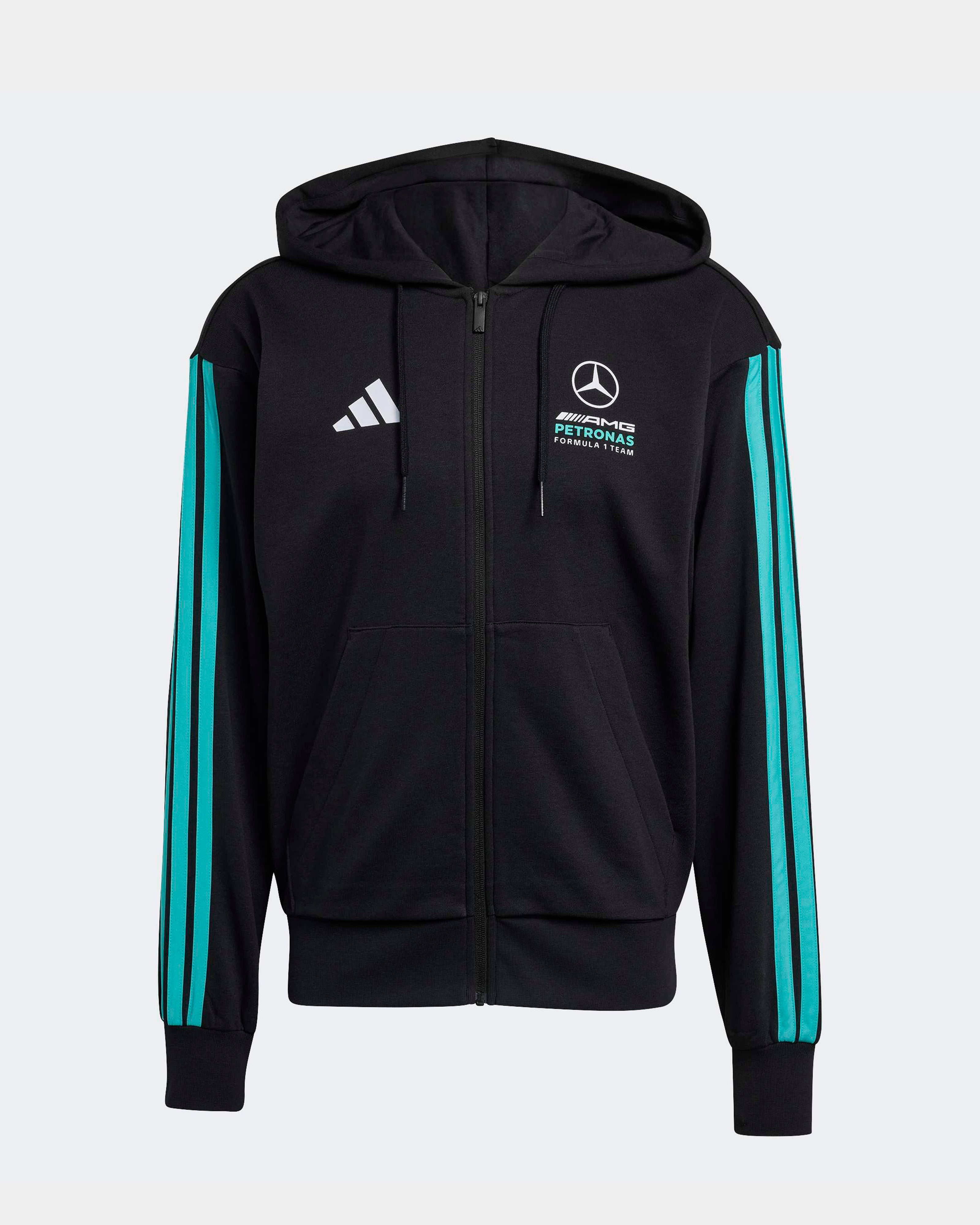 メルセデス AMG F1 チーム オフィシャル フーディー 2026 Men's DNA Full-Zip Hoodie Black | Mercedes-AMG PETRONAS F1