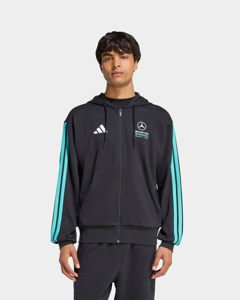 2026 Men's DNA Full-Zip Hoodie Black | Mercedes-AMG PETRONAS F1