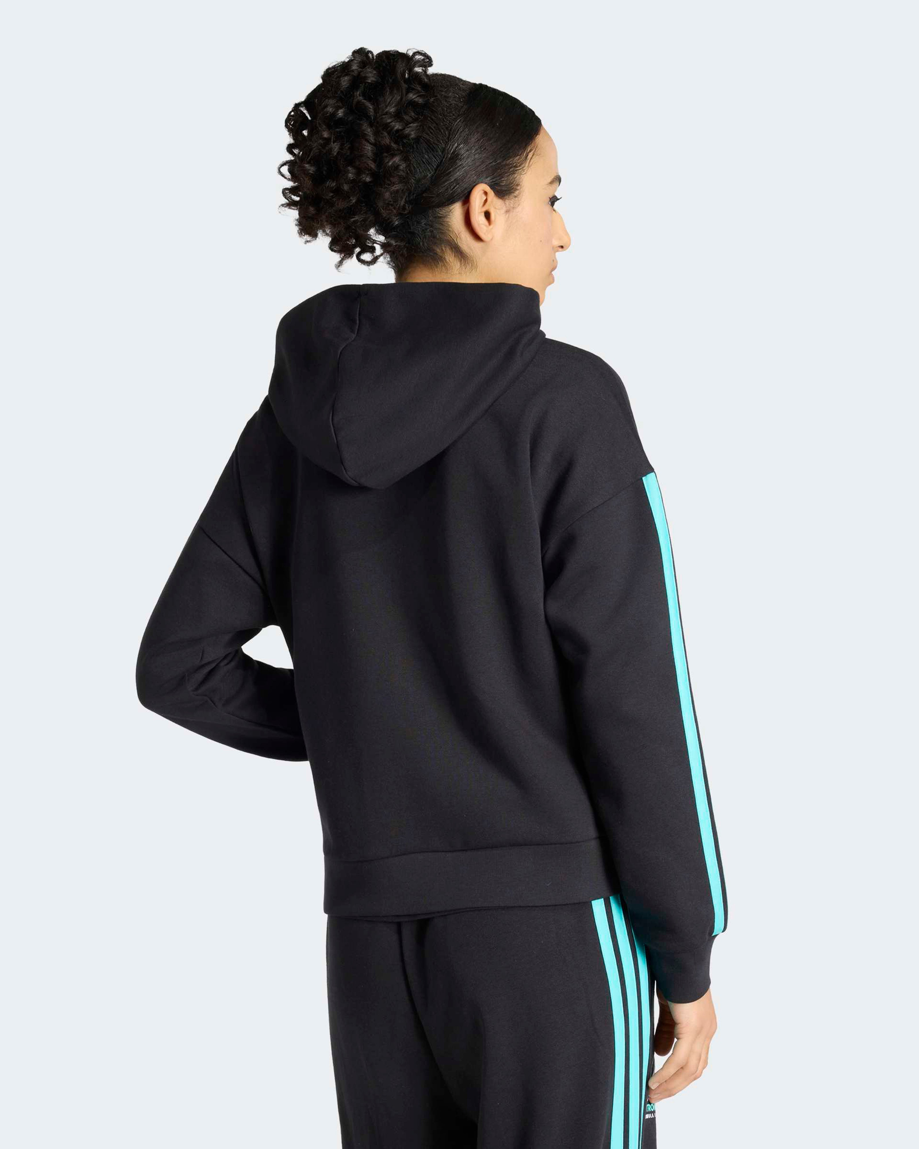 2026 Women's DNA Full-Zip Hoodie - Black | Mercedes-AMG PETRONAS