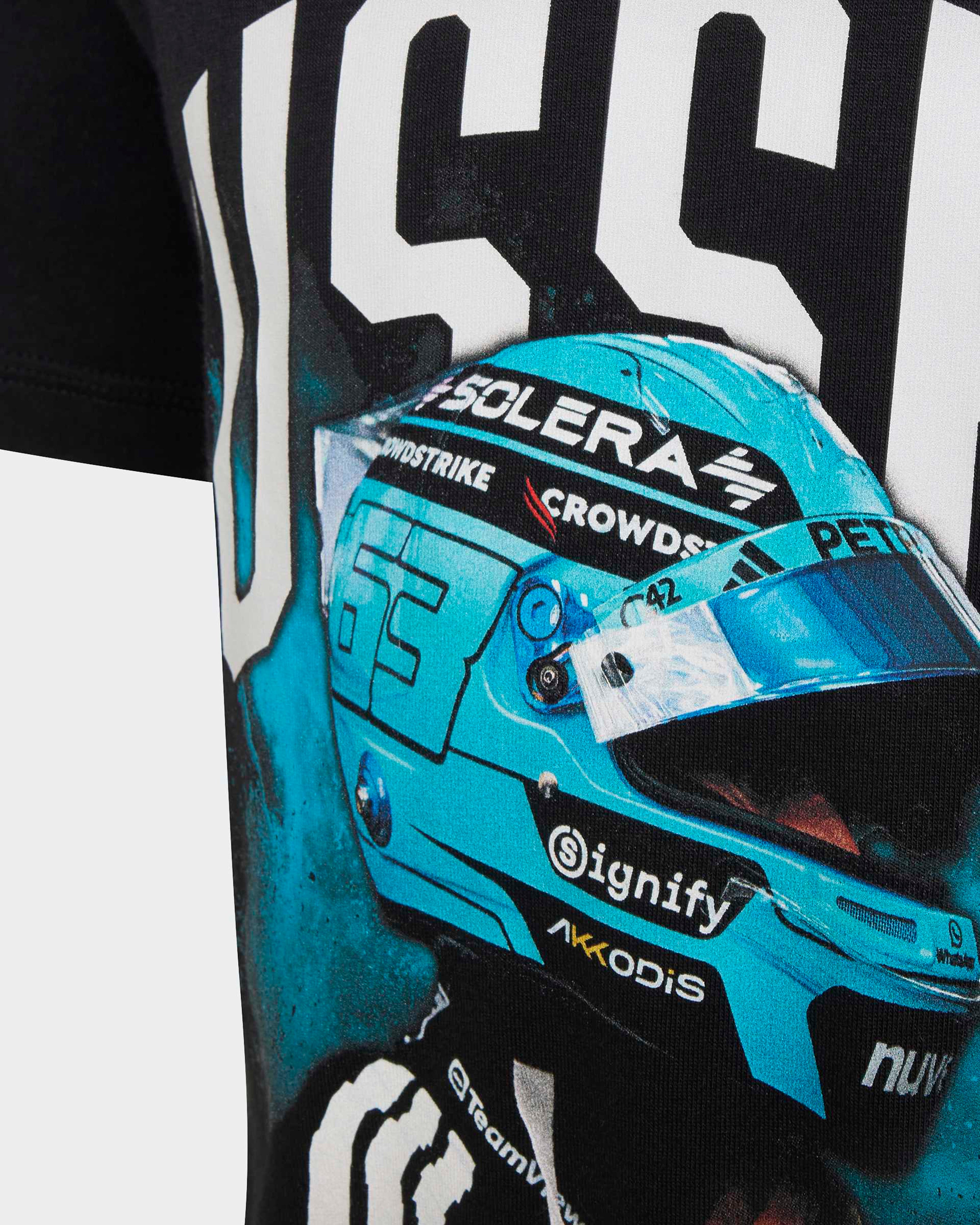 Kids George Russell Graphic T-shirt Black